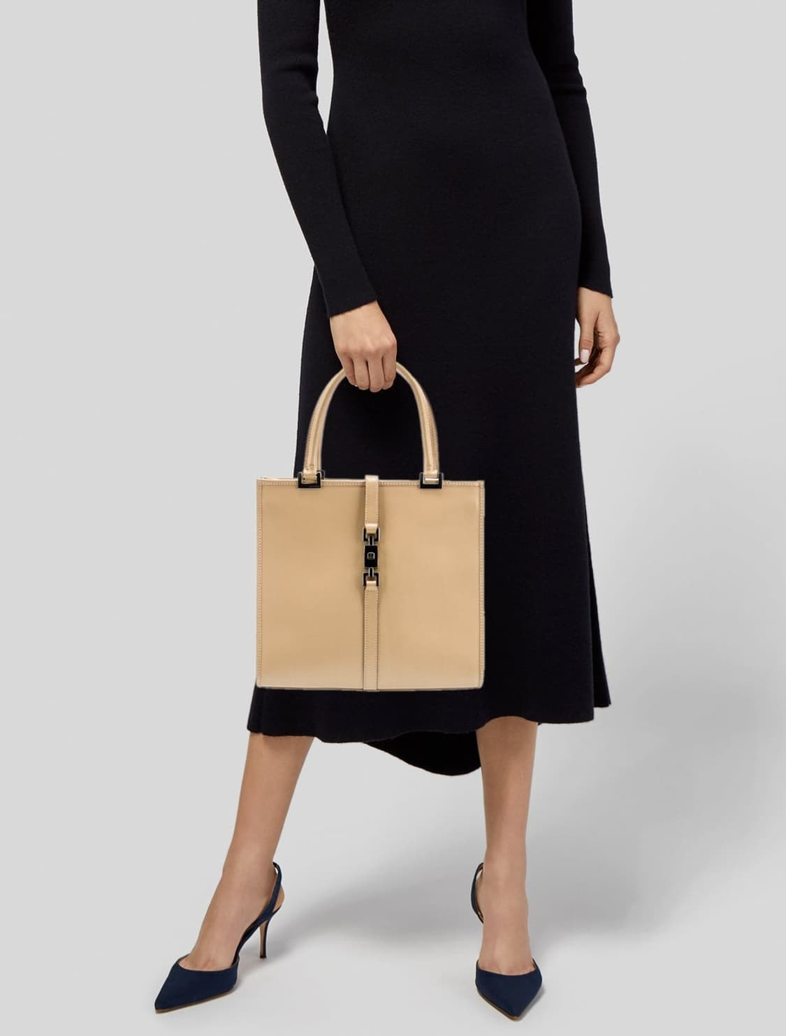 구찌 빈티지 레더 재키백 베이지 상품이미지10