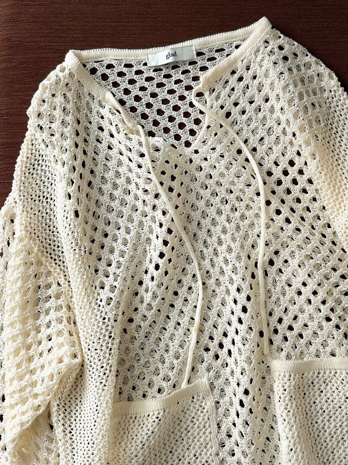 Loose gauge wide silhouette mesh knit 상품이미지2
