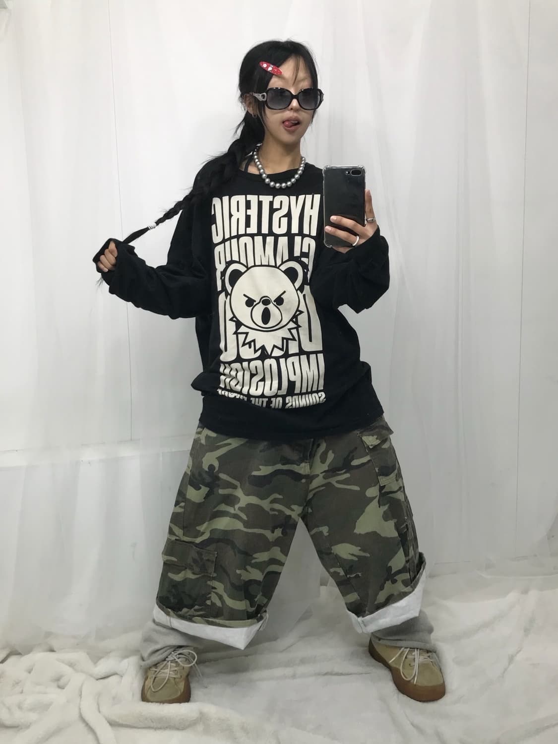 < Hysteric Glamour Fxxk Bear L/S > 상품이미지3