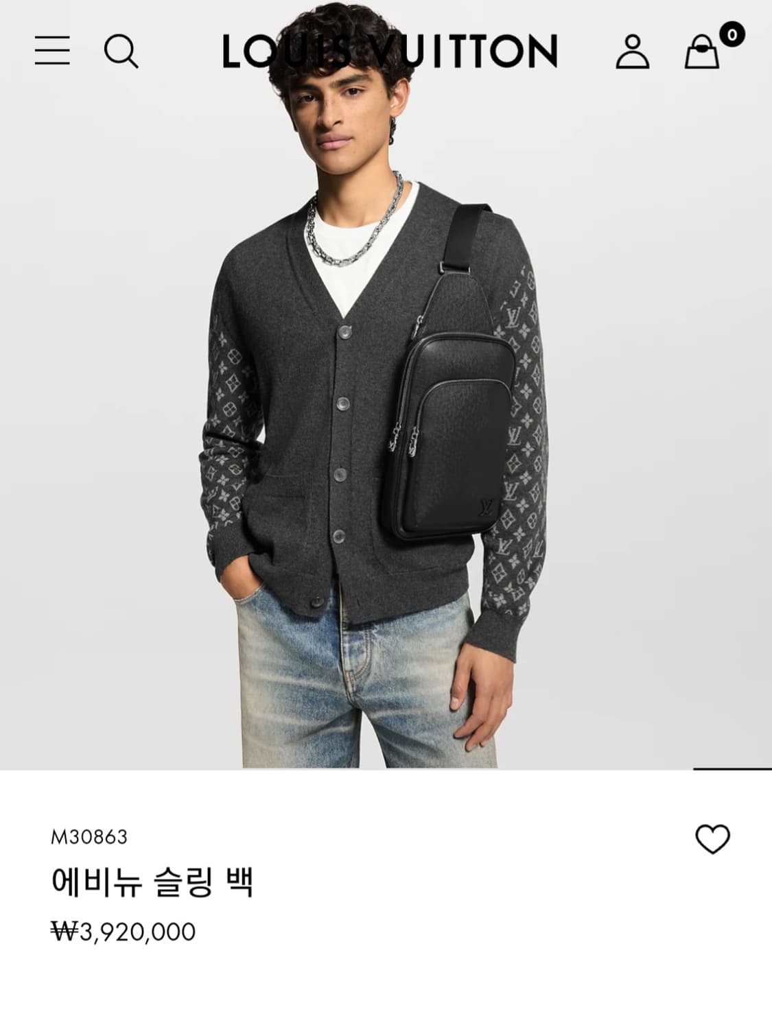 루이비통 올레더 에비뉴 슬링백 타이가 신형 상품이미지2