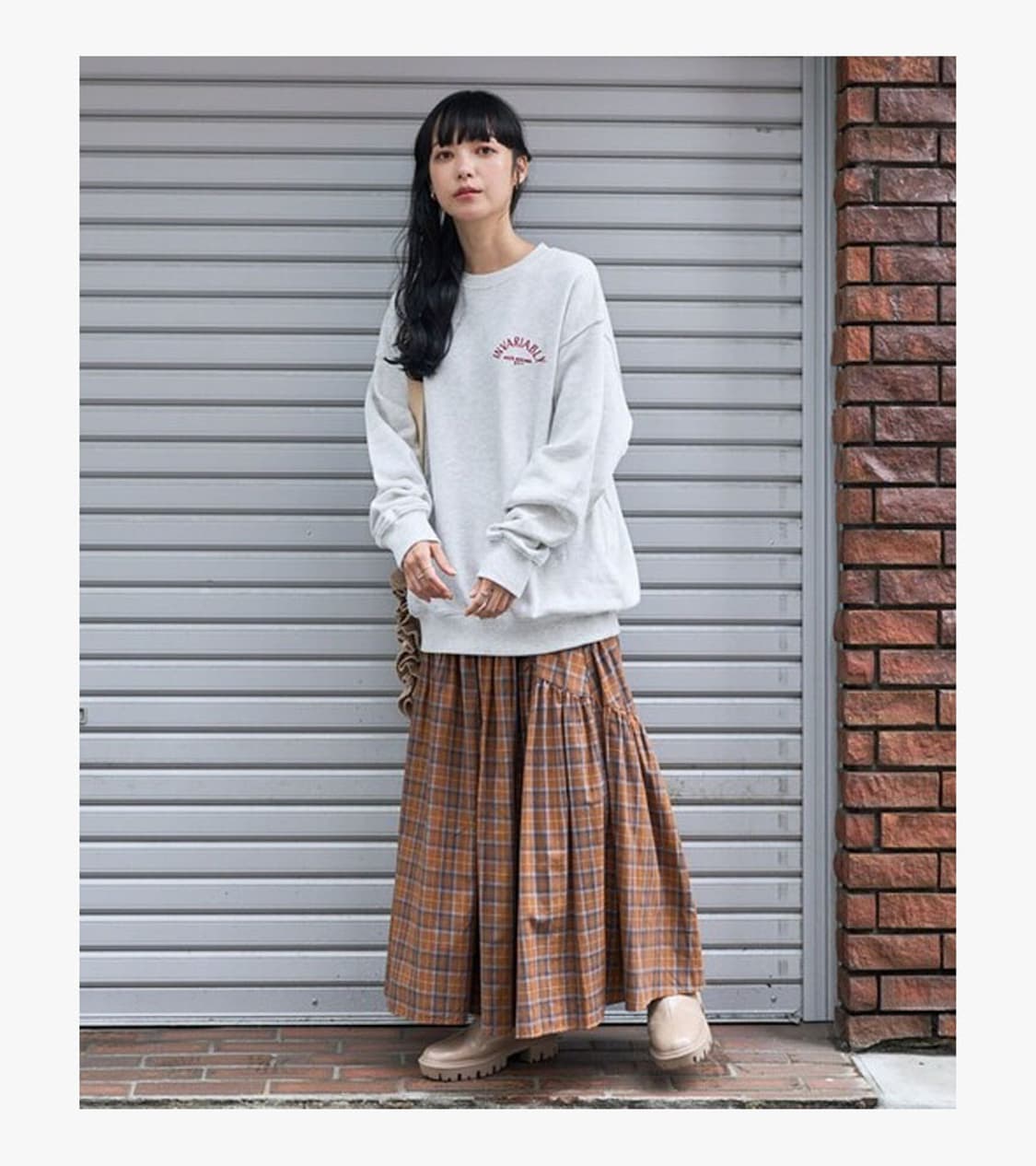 FREAK’S STORE - CHECK TIERED SKIRT 상품이미지1