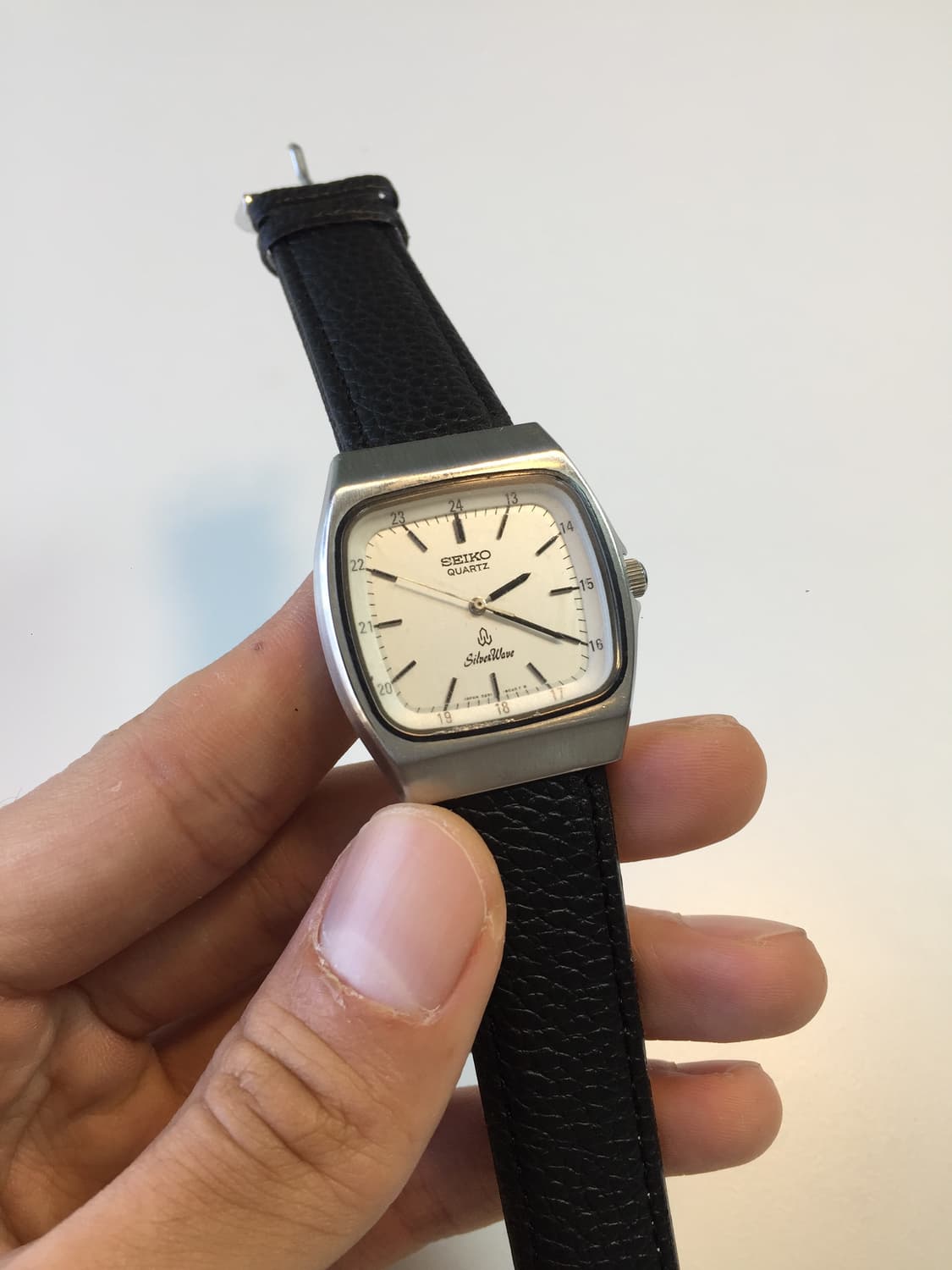 80s seiko silver wave square quartz 상품이미지4