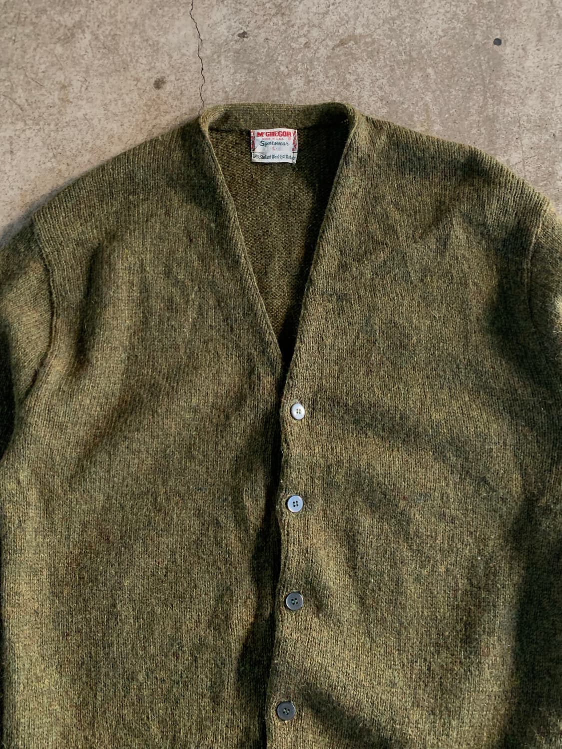 60s 맥그리거 울/모헤어 니트 카디건 상품이미지3