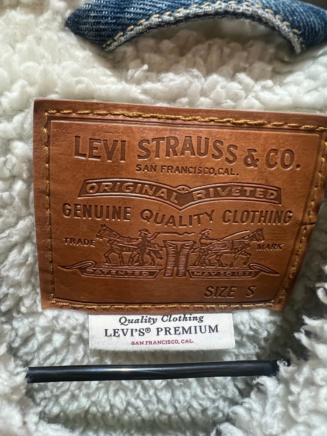 리바이스 / 프리미엄 라인 빅e 쉐르파 데님 청 자켓/s 상품이미지5