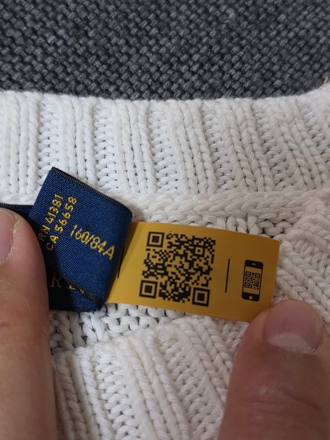 강민경 폴로 랄프로렌 케이블 반팔 니트 상품이미지6