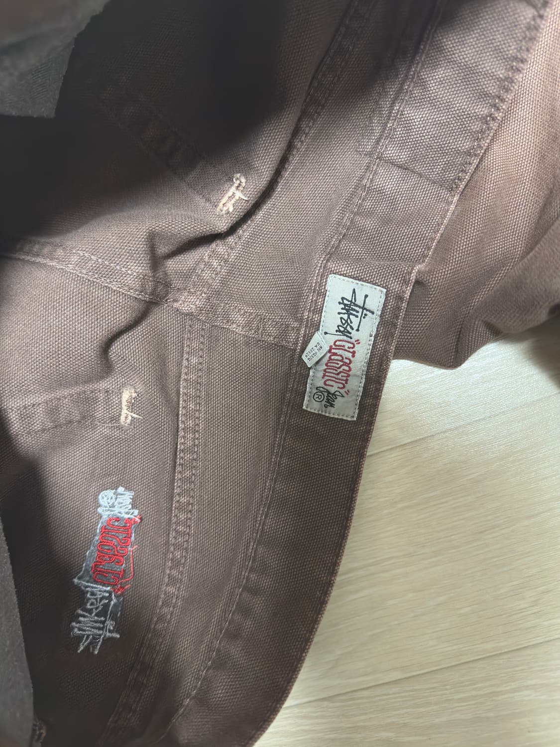 스투시 25시즌 클래식진 워시드 캔버스 브라운 팬츠(32) 상품이미지5