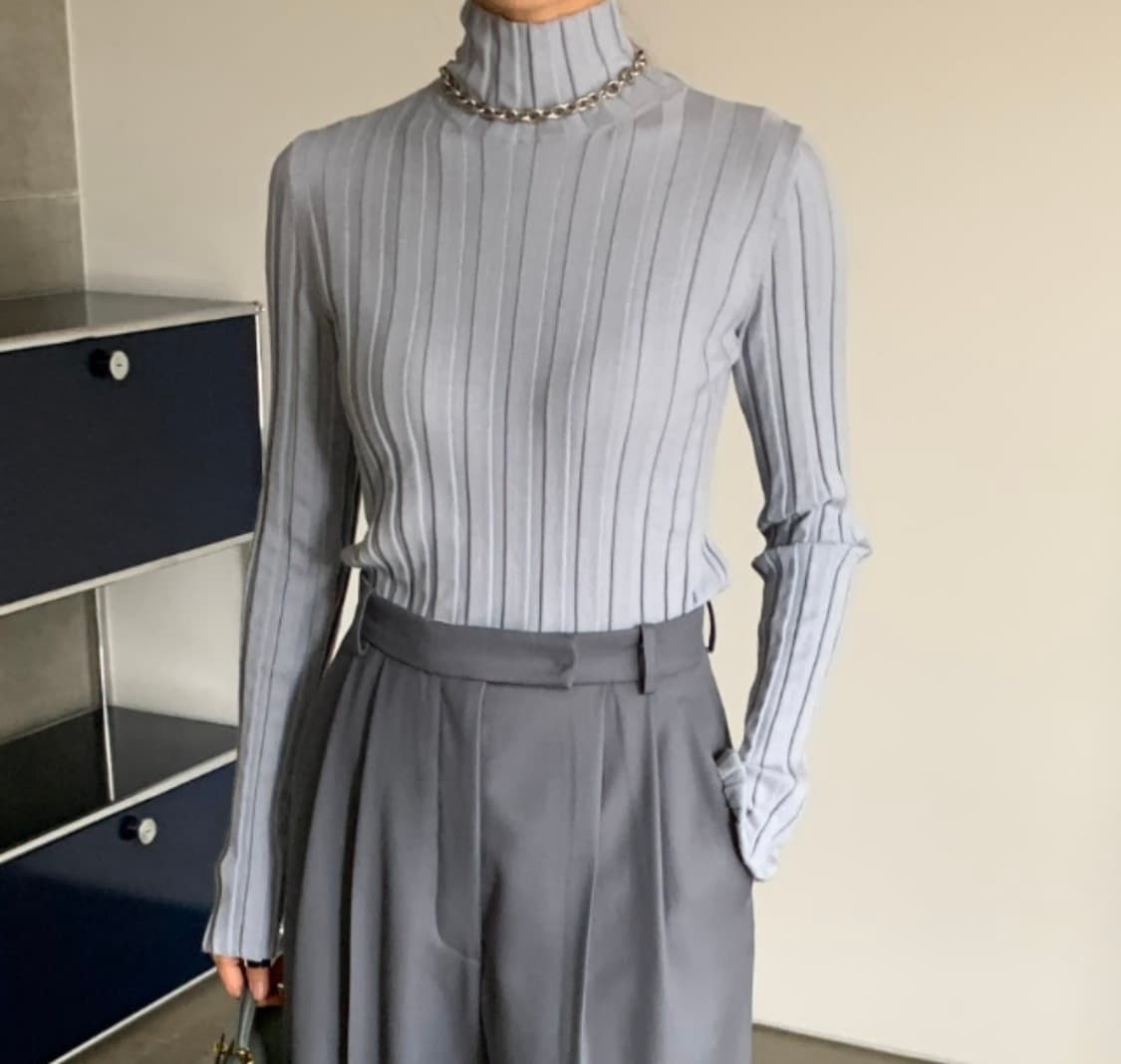 R2W 니트 - 스카이블루 상품이미지3