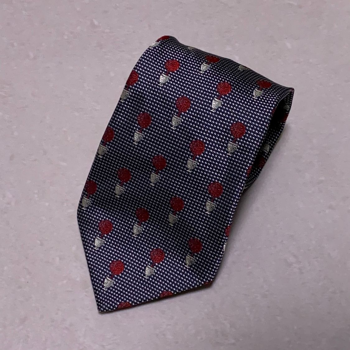 LANVIN 랑방 패턴 실크타이 상품이미지1