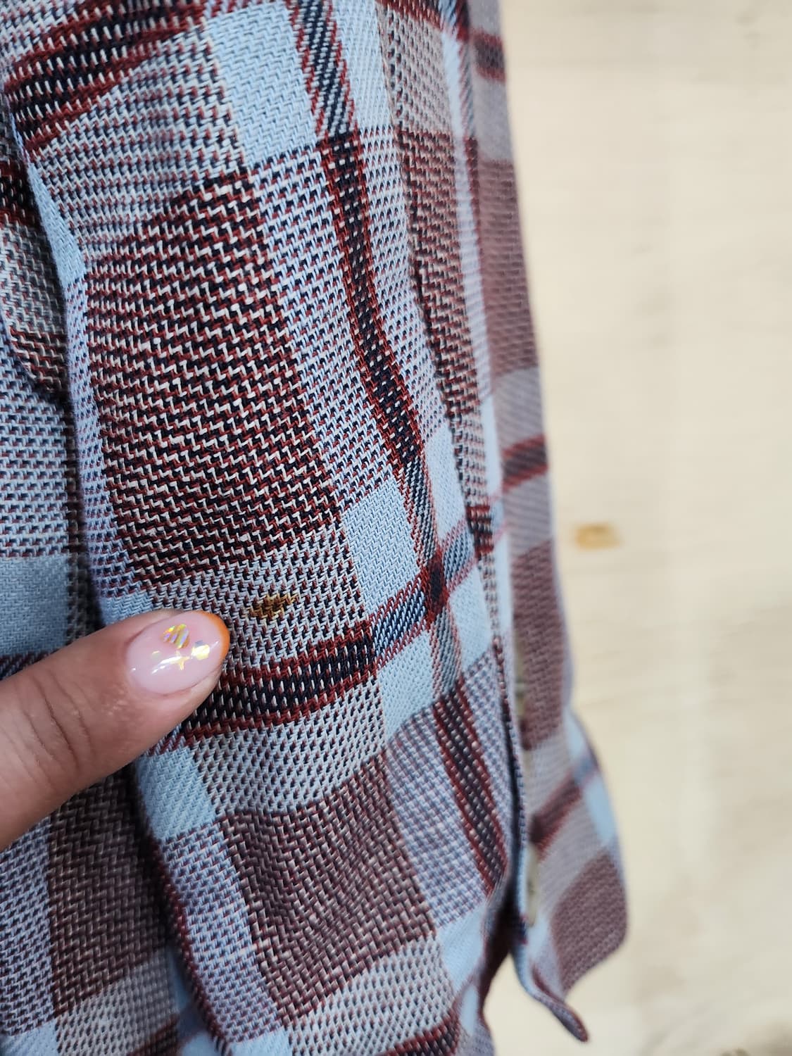 1058) 엣지 A+G 체크 마블랜드 자켓 상품이미지6