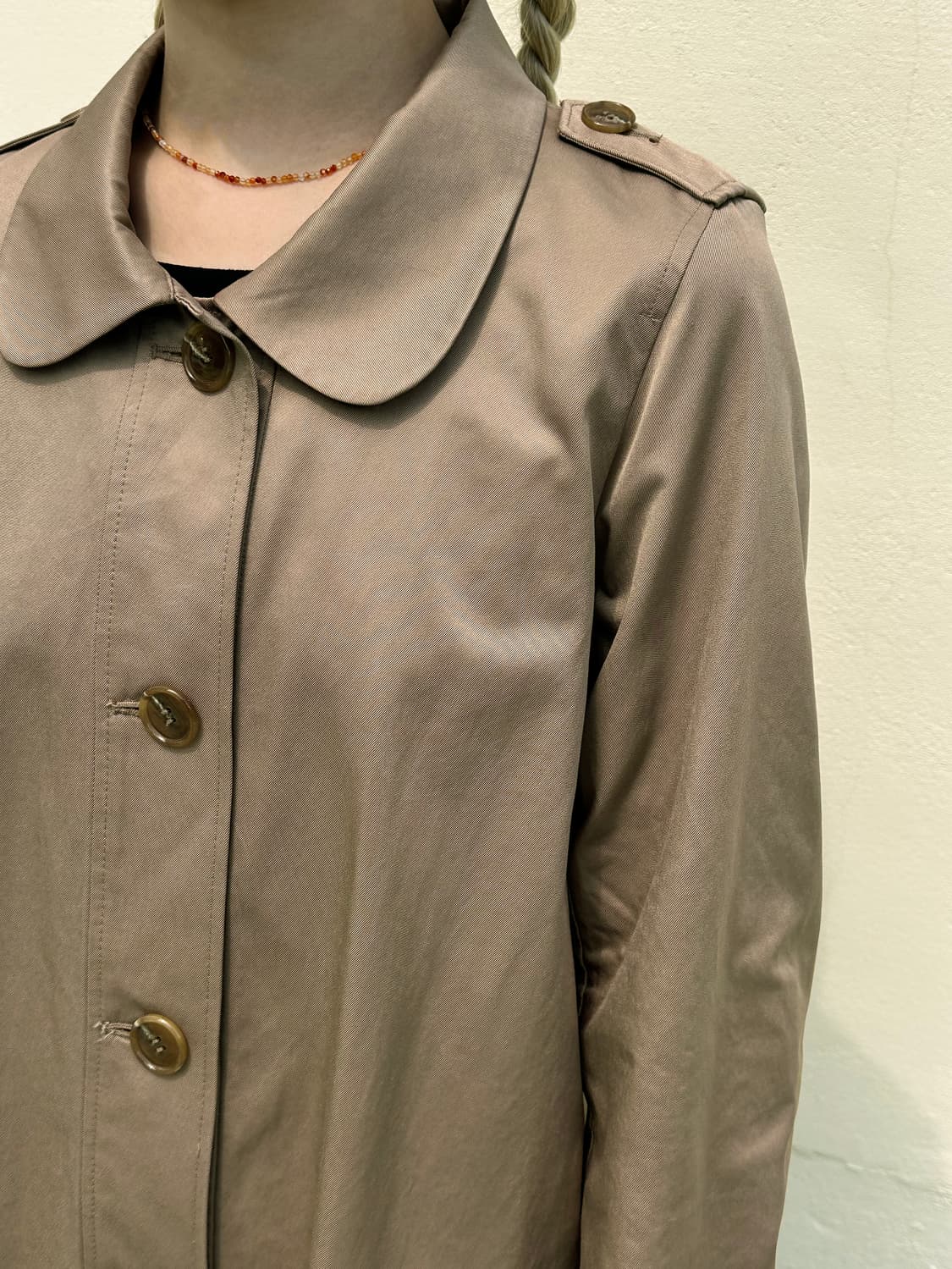 재팬빈티지 피터팬 카라 하프 트렌치코트 상품이미지3