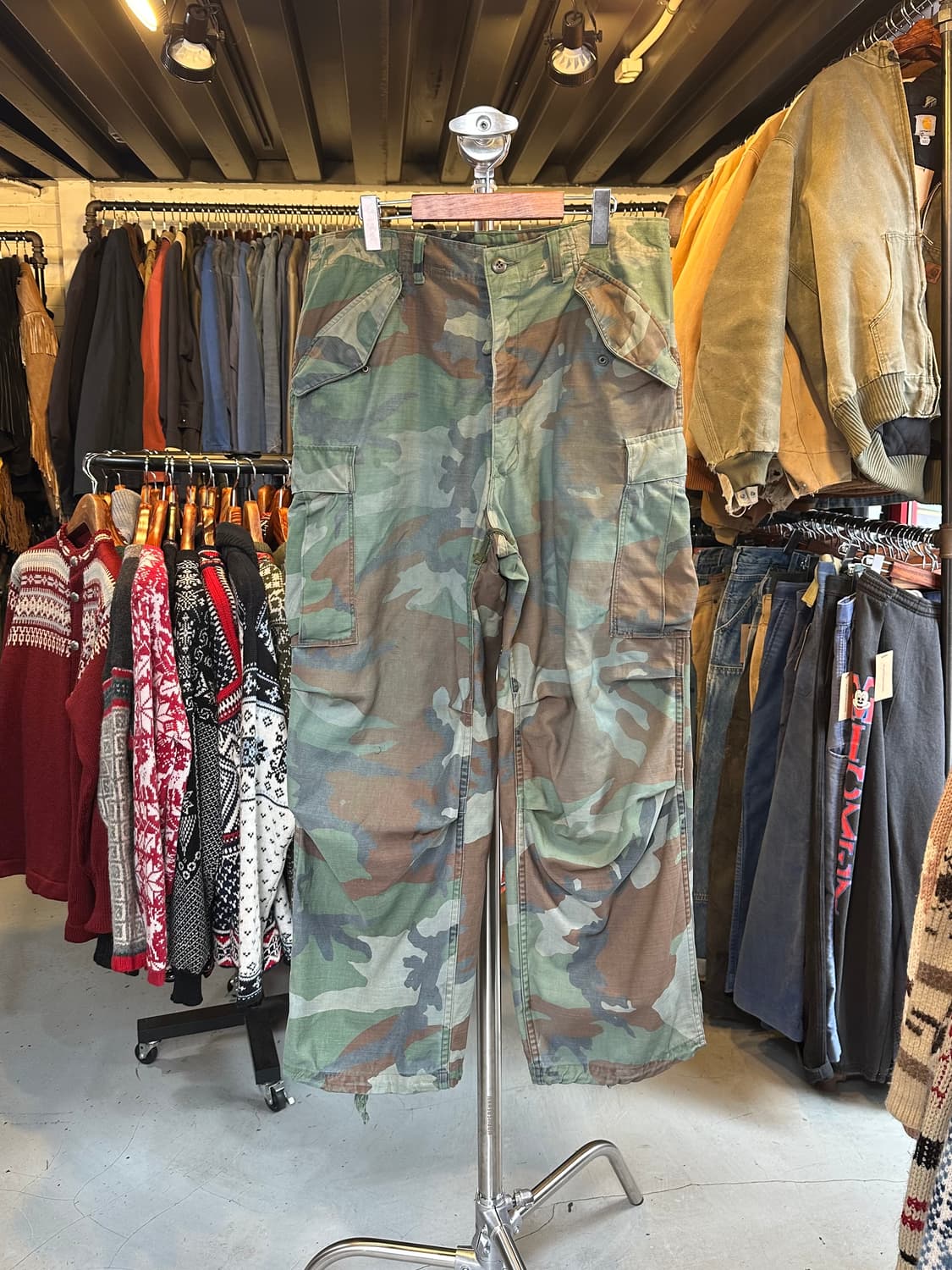 80s Us Army 미군 오리지널 M65 우드랜드 필드 팬츠 상품이미지1