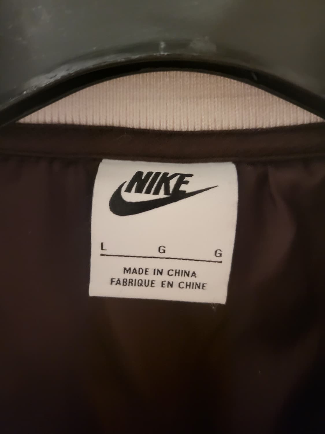 [L]나이키 NSW어센틱 바시티 브라운자켓 상품이미지3