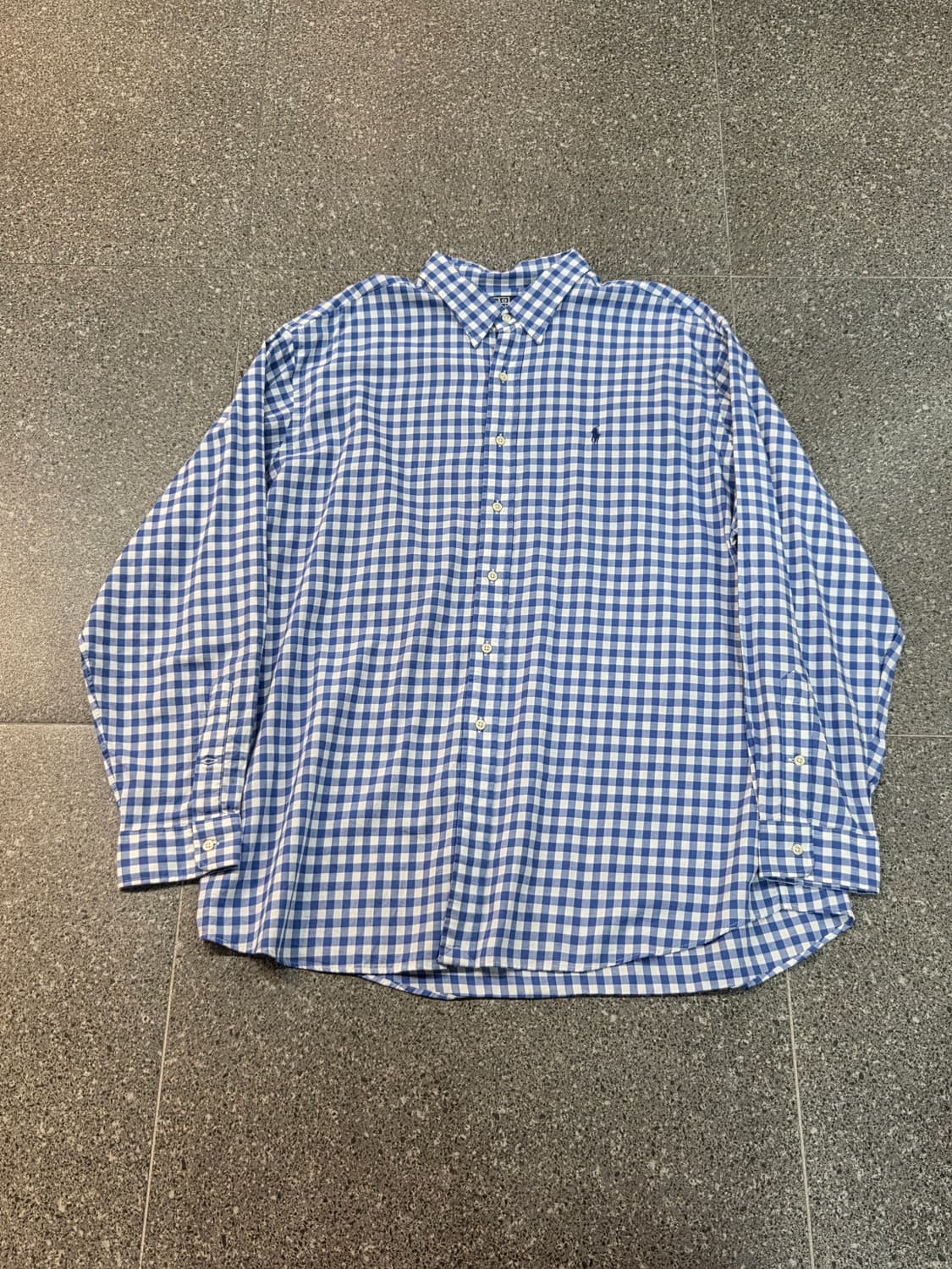 POLO 폴로 블루체크 긴팔셔츠 상품이미지4