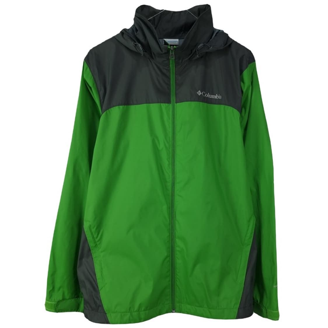 [컬럼비아] 로고 자수 후드 바람막이 자켓 그린 M19576 상품이미지2