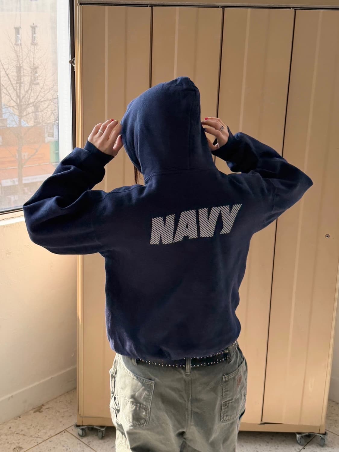 밀리터리 US NAVY 후드티 네이비 상품이미지3