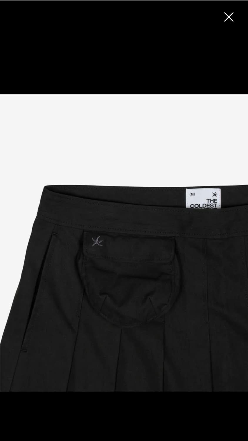 더콜디스트모먼트 스커트 레이어드 팬츠 블랙 M 상품이미지4