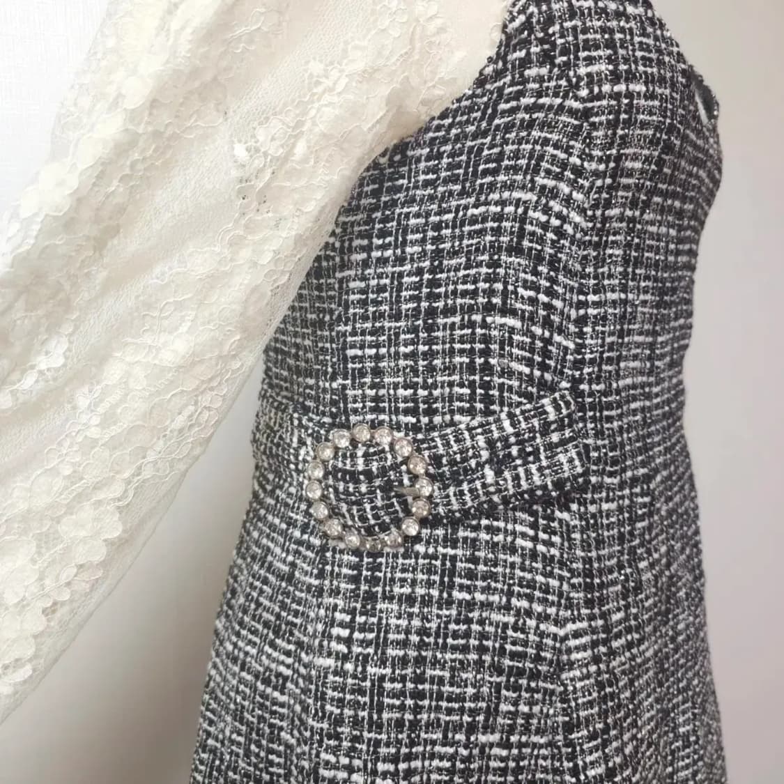 일본빈티지 트위트 원피스 상품이미지3