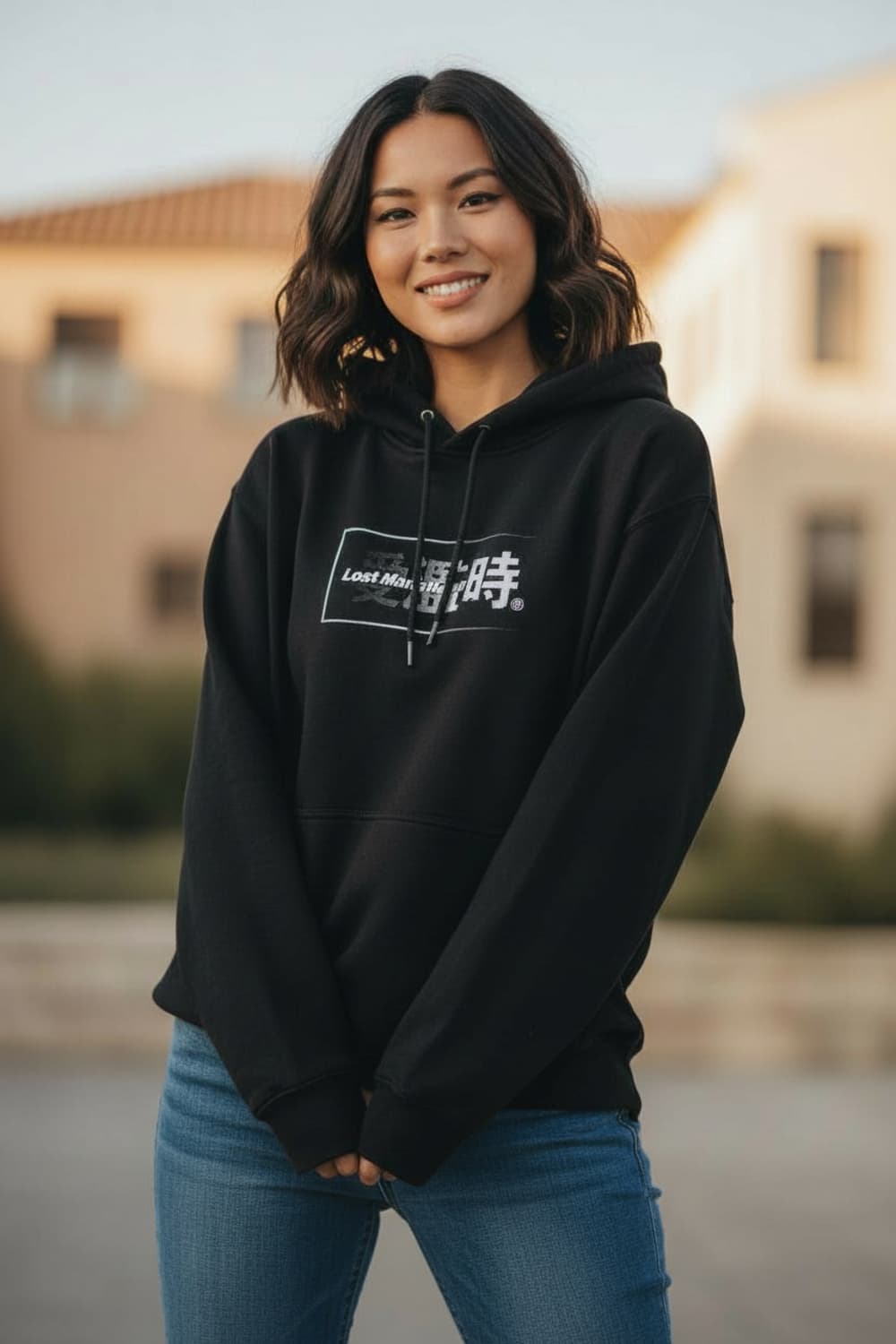 [L] LMC 엘엠씨 로스트 매니아 그래픽 후디 블랙 기모 후드티셔츠 상품이미지2