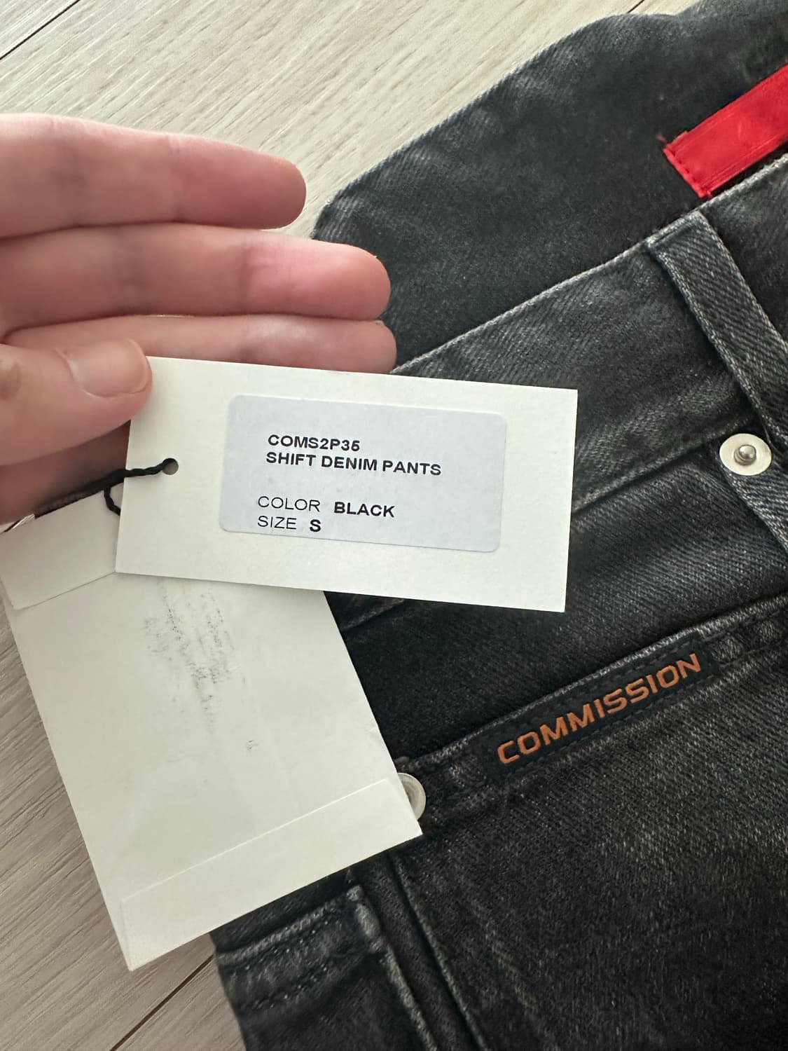 [s] commission shift jeans 블랙 상품이미지5