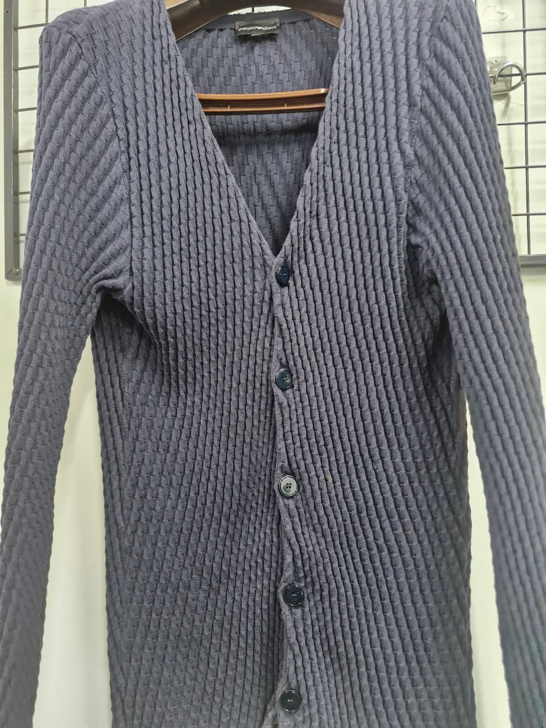 105XL 엠포리오아르마니 골지 니트 가디건. 상품이미지5