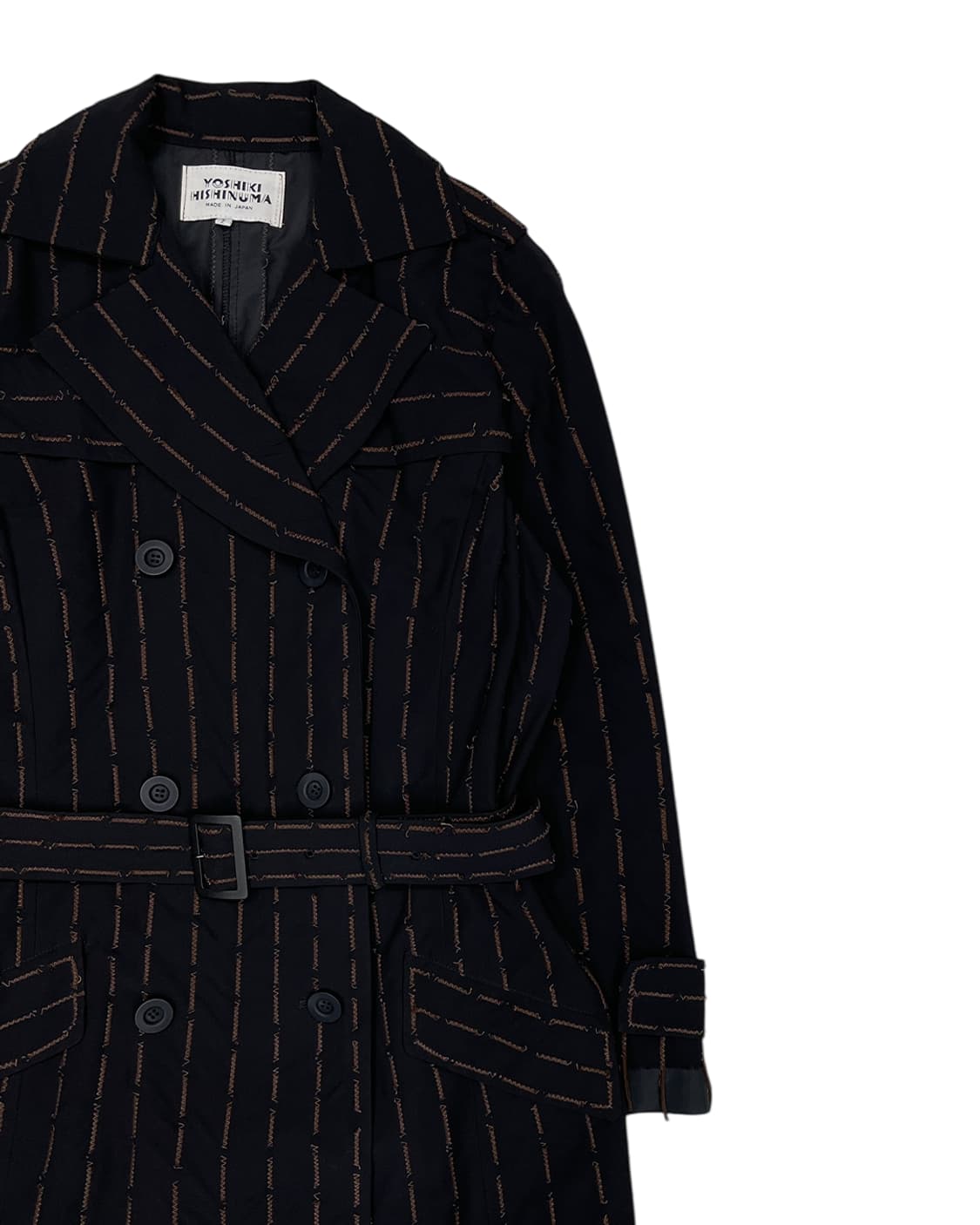 요시키 히시누마 디컨스트럭티드 스티치 트렌치 코트 상품이미지6
