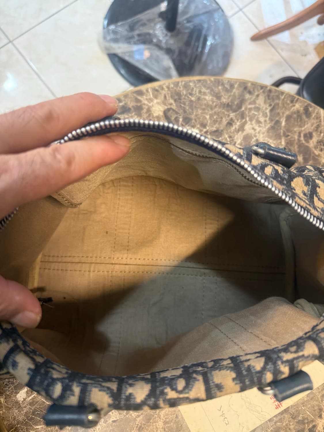 정품 디올 오빌리크 빈티지 보스턴백 팝니다 상품이미지6