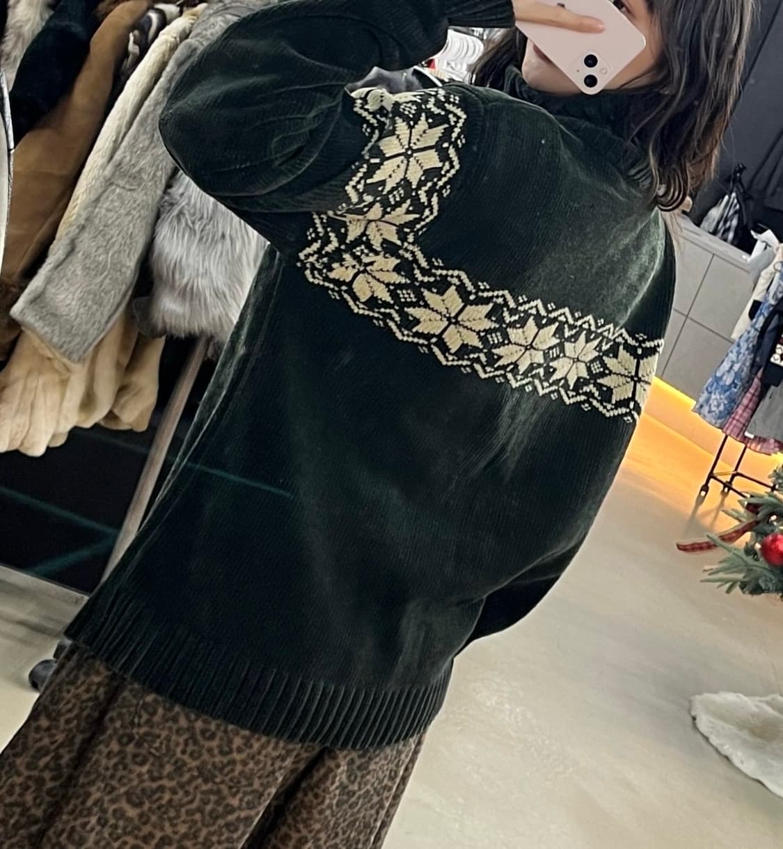 노르딕 니트벨벳 집업 상품이미지2