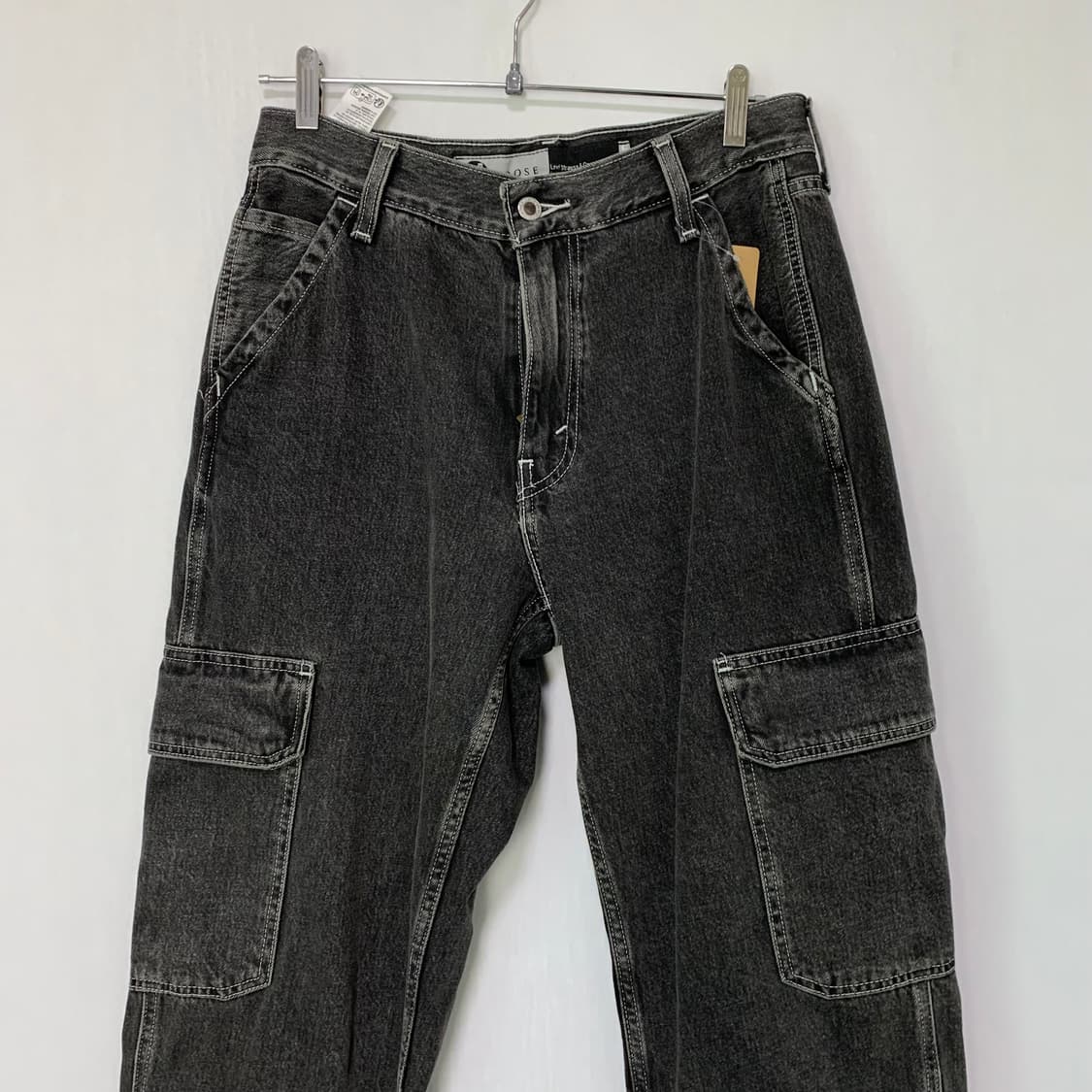 리바이스 실버탭 빈티지 흑청 데님팬츠 카고 바지 y2k 00s 30인치 상품이미지2