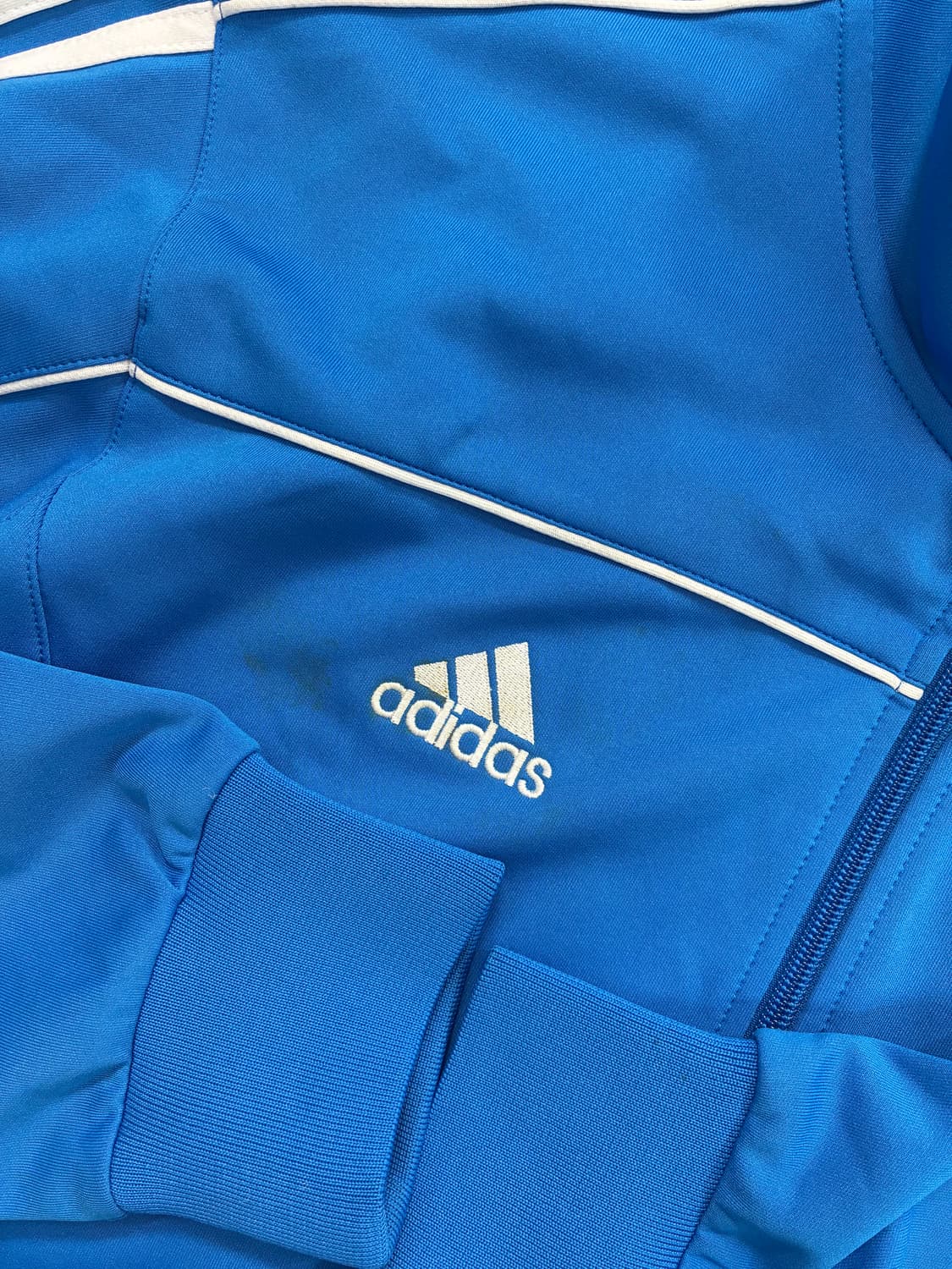 아디다스 블루 삼선 트랙탑 져지 L 상품이미지6