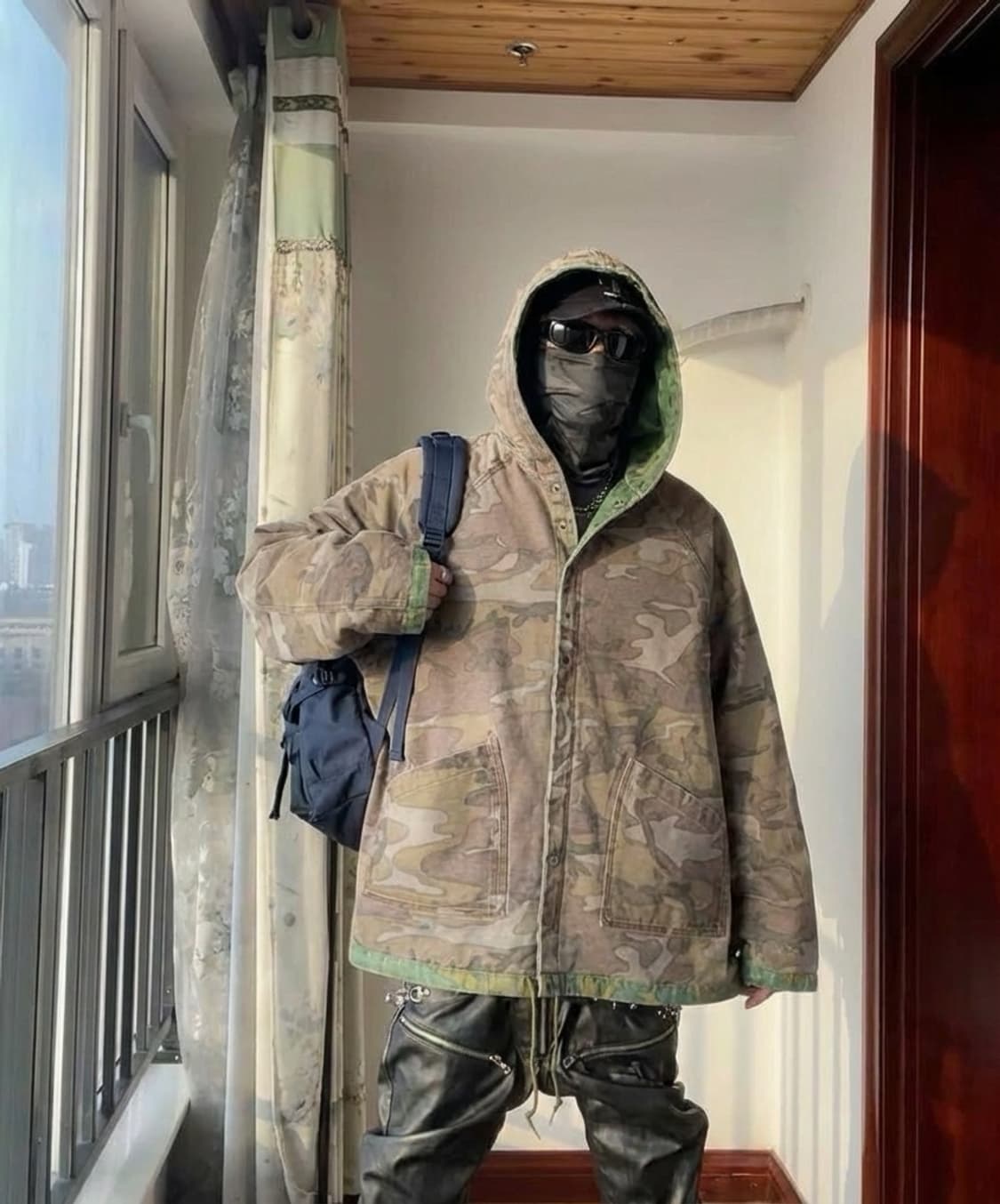 니들스 26ss 양면 후디드 카모 코튼 집업자켓 상품이미지2