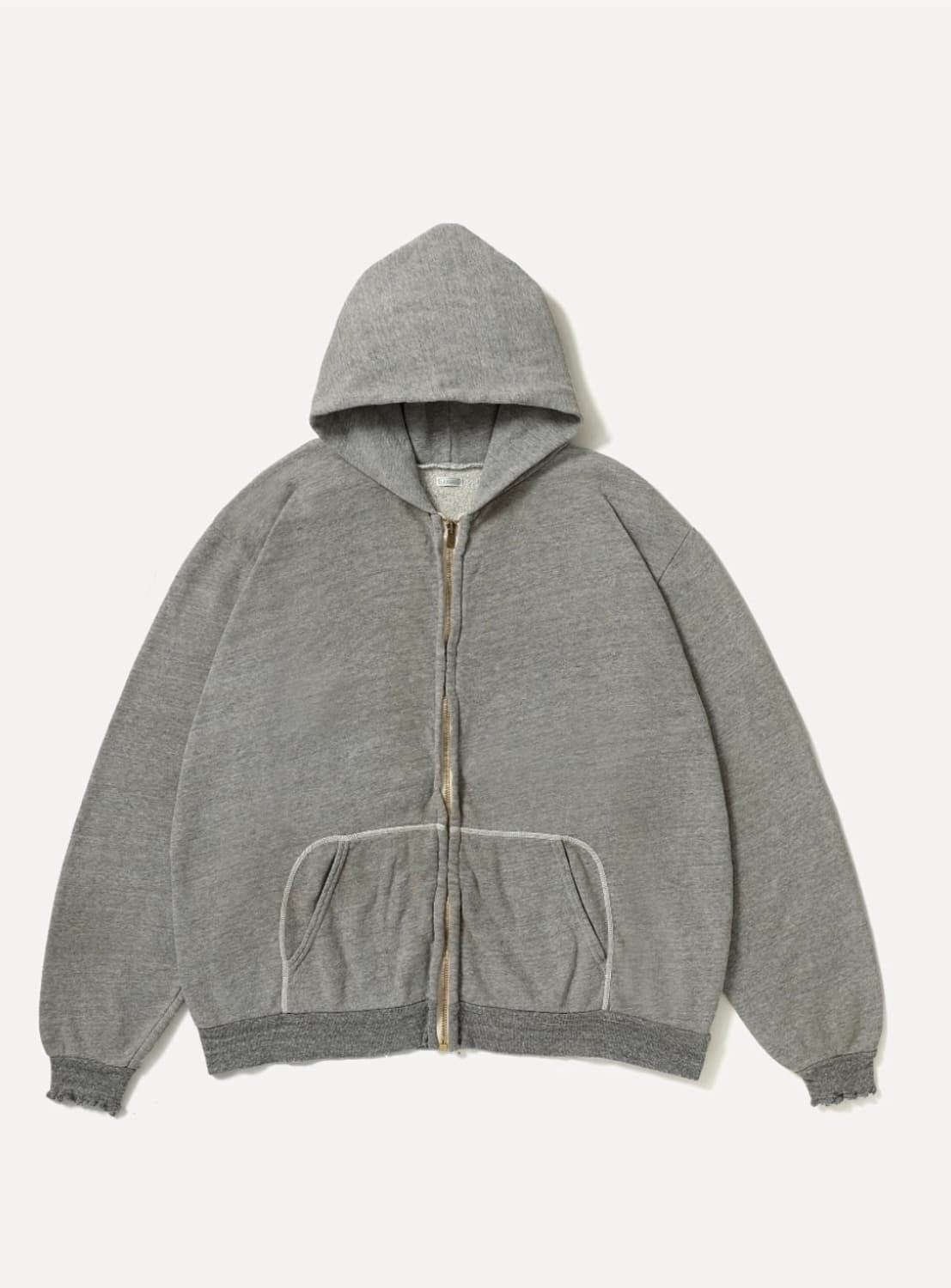 [3] 아프레쎄 26ss 빈티지 후드 집업 그레이 상품이미지1