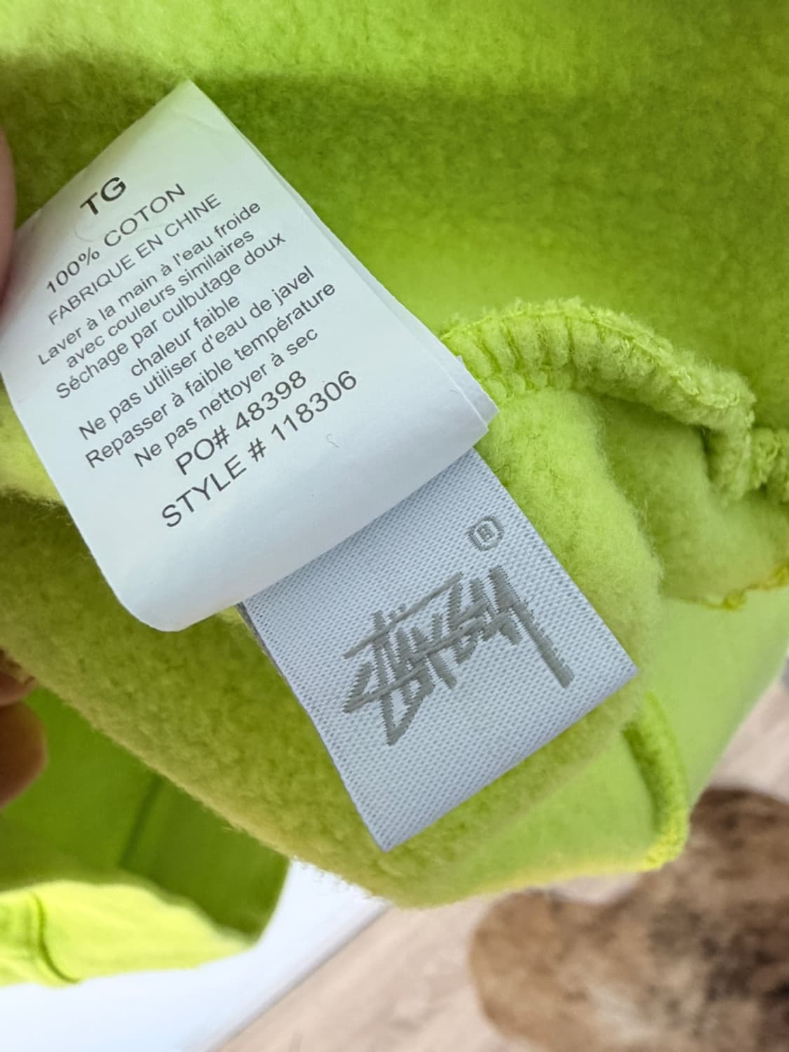 스투시 스펠아웃 로고 반집업 맨투맨  상품이미지9