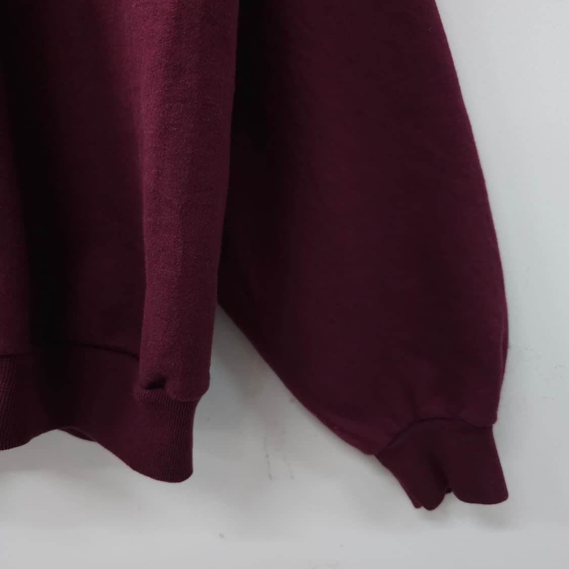 JERZEES 버건디 프린팅 맨투맨 기모 스웻셔츠 상품이미지4