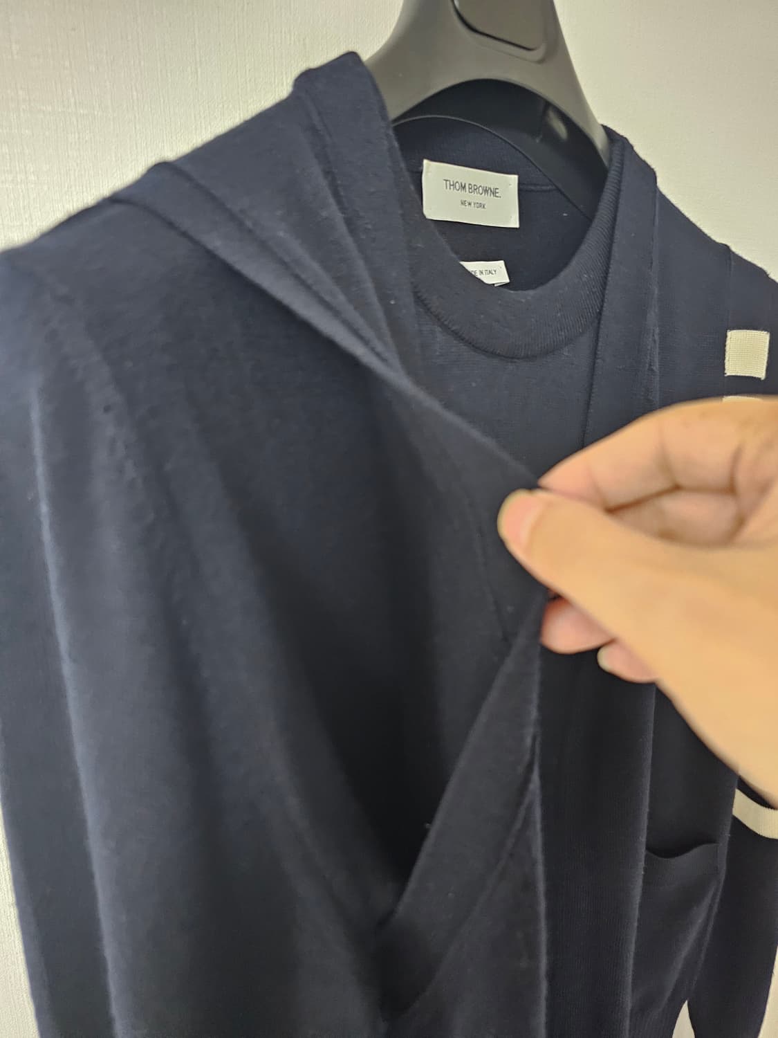 톰브라운 메리노울 레이어드 가디건(2/100/새상품급) 상품이미지3