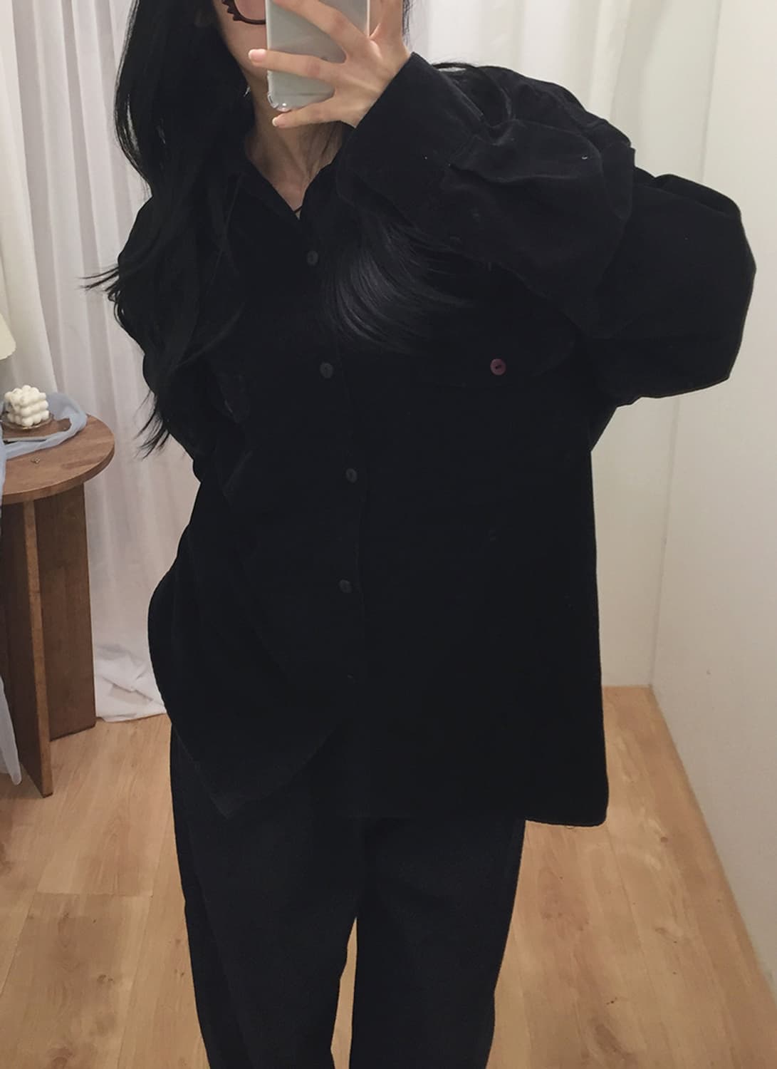 공용 커버낫 코듀로이 오버핏 셔츠 100 상품이미지3