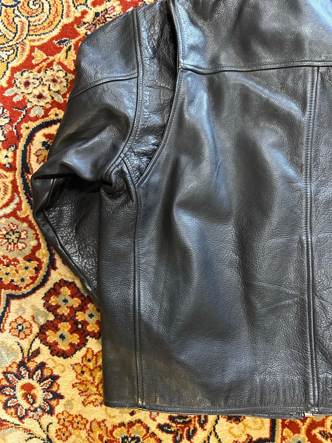 90's German Riders Leather Jacket 상품이미지2