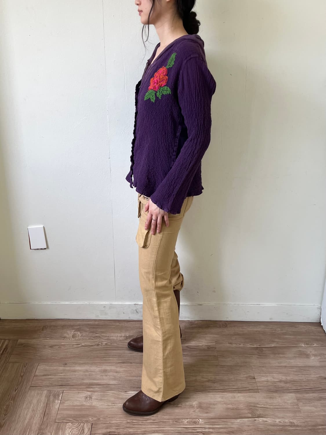 ME Issey Miyake 아트 쭈글이 아트 가디건 상품이미지9