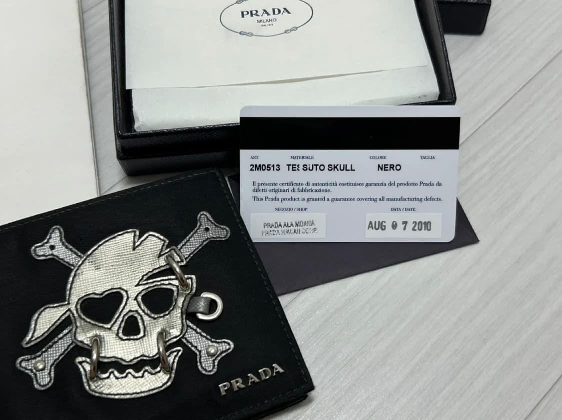 Prada tessuto skull wallet 상품이미지2