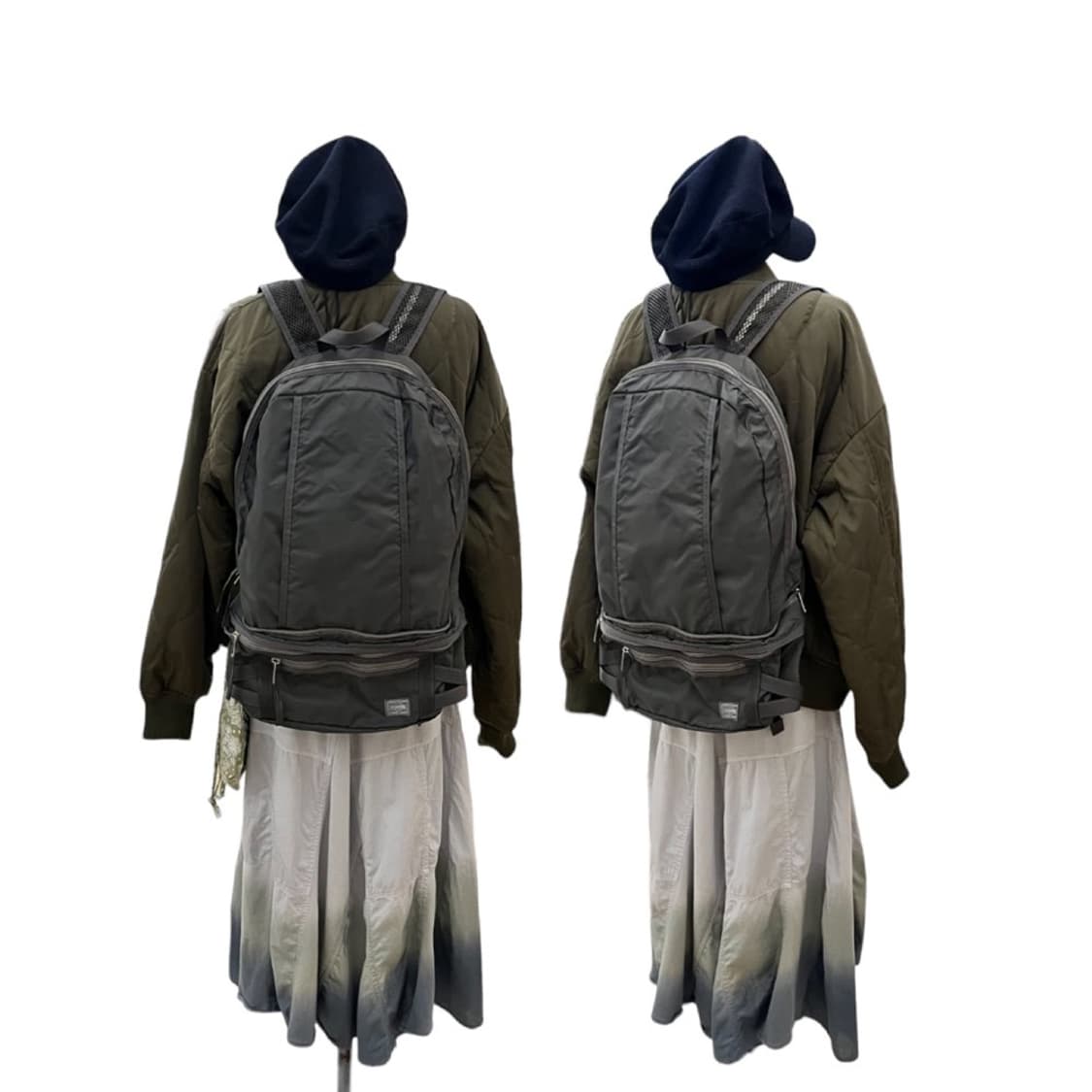 포터 트립 2way 백팩 웨이스트백 그레이 상품이미지10