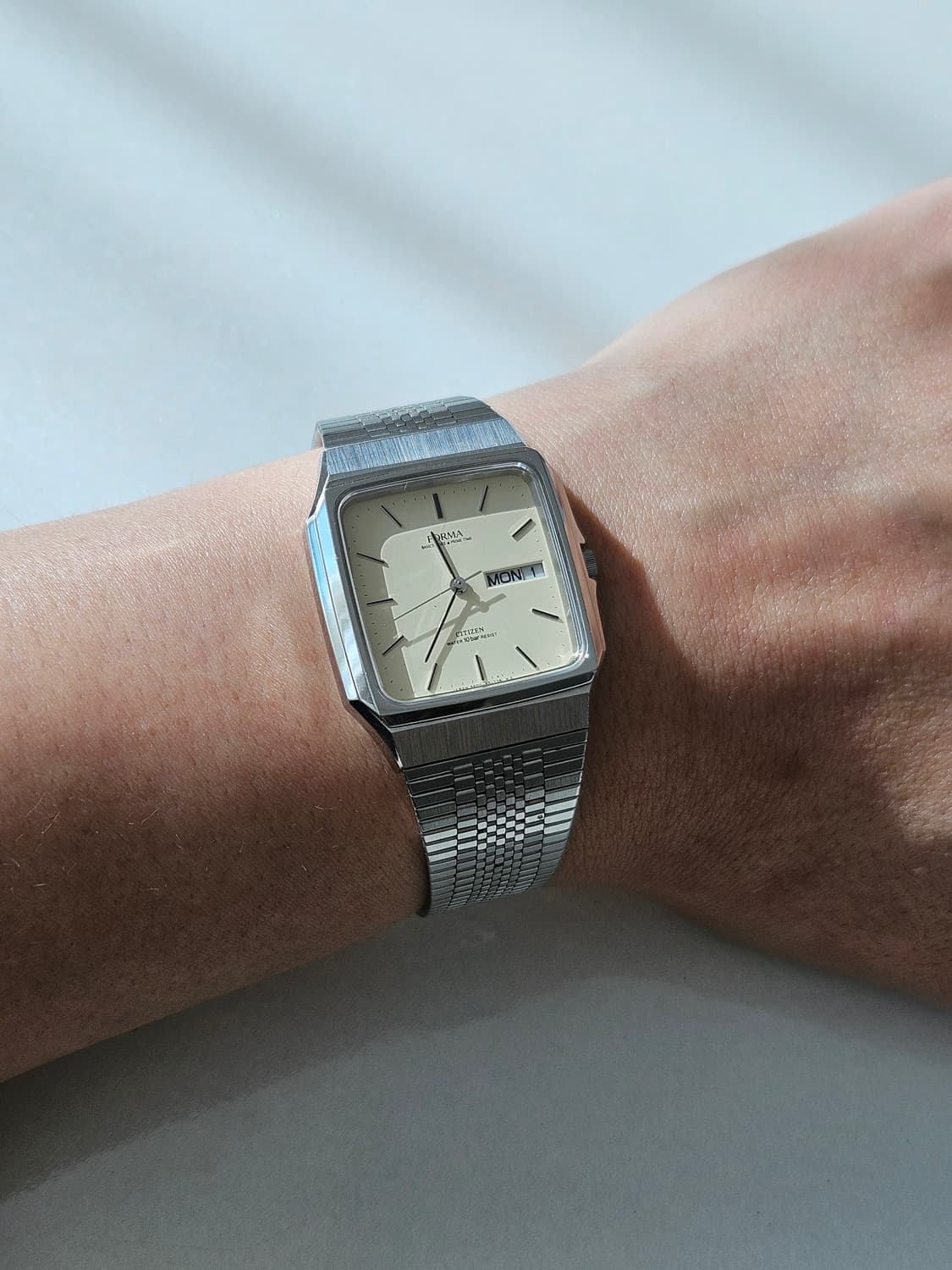 시티즌 포르마 사각 빈티지 메탈 시계 상품이미지2