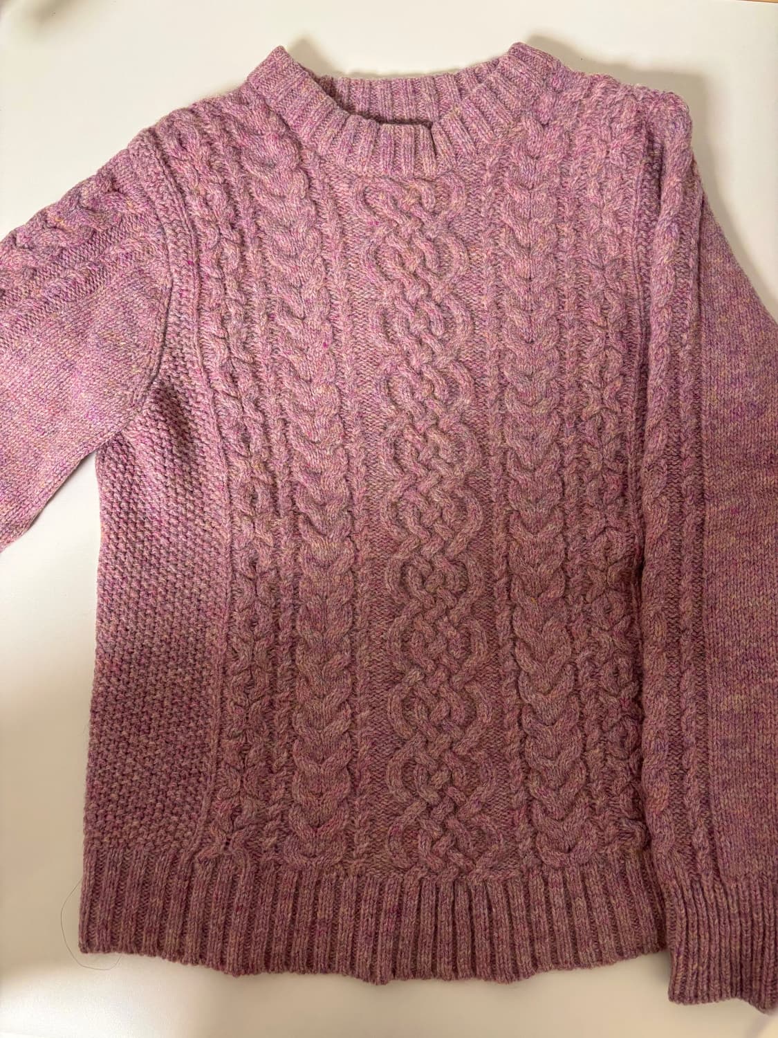 빈티지 뮤트핑크 짜임 니트 상품이미지3