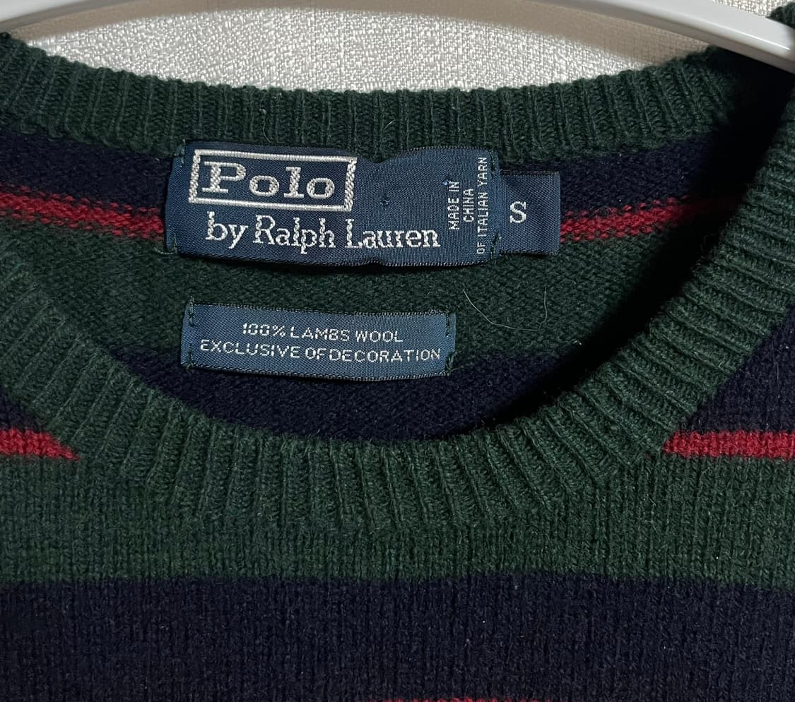 폴로 랄프로렌 단가라 스트라이프 울니트 스웨터 S  상품이미지5
