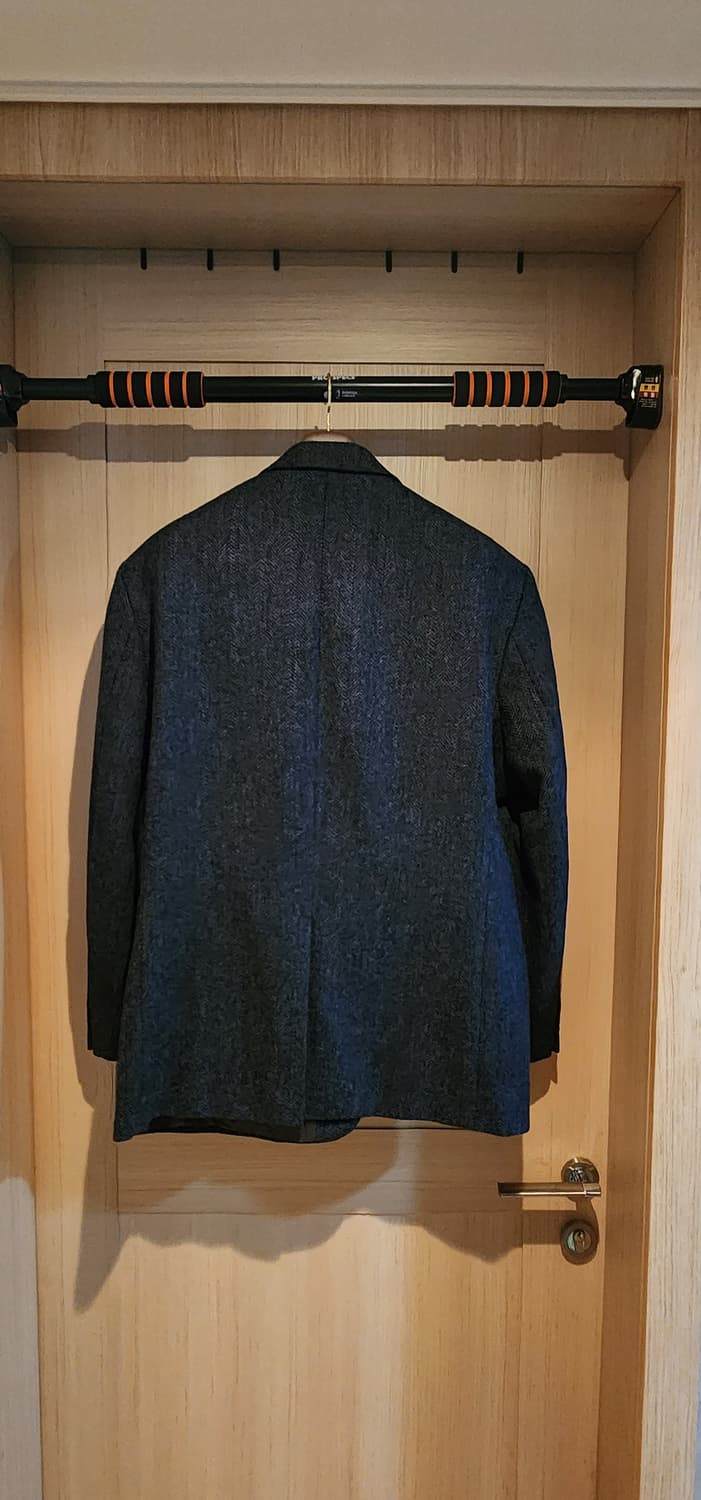 네이비 헤링본 트위드 자켓 3XL~4XL 상품이미지2