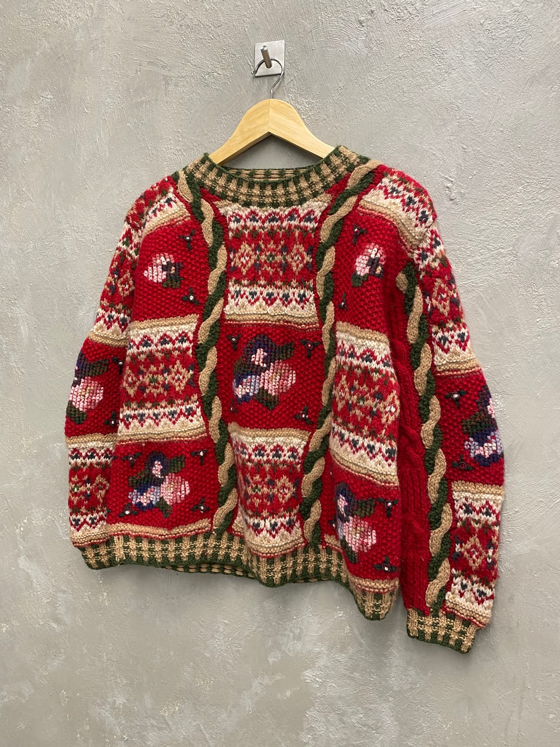 [M] MOOZY'S OOPS OOF'sT 빈티지 핸드 울 니트 상품이미지3