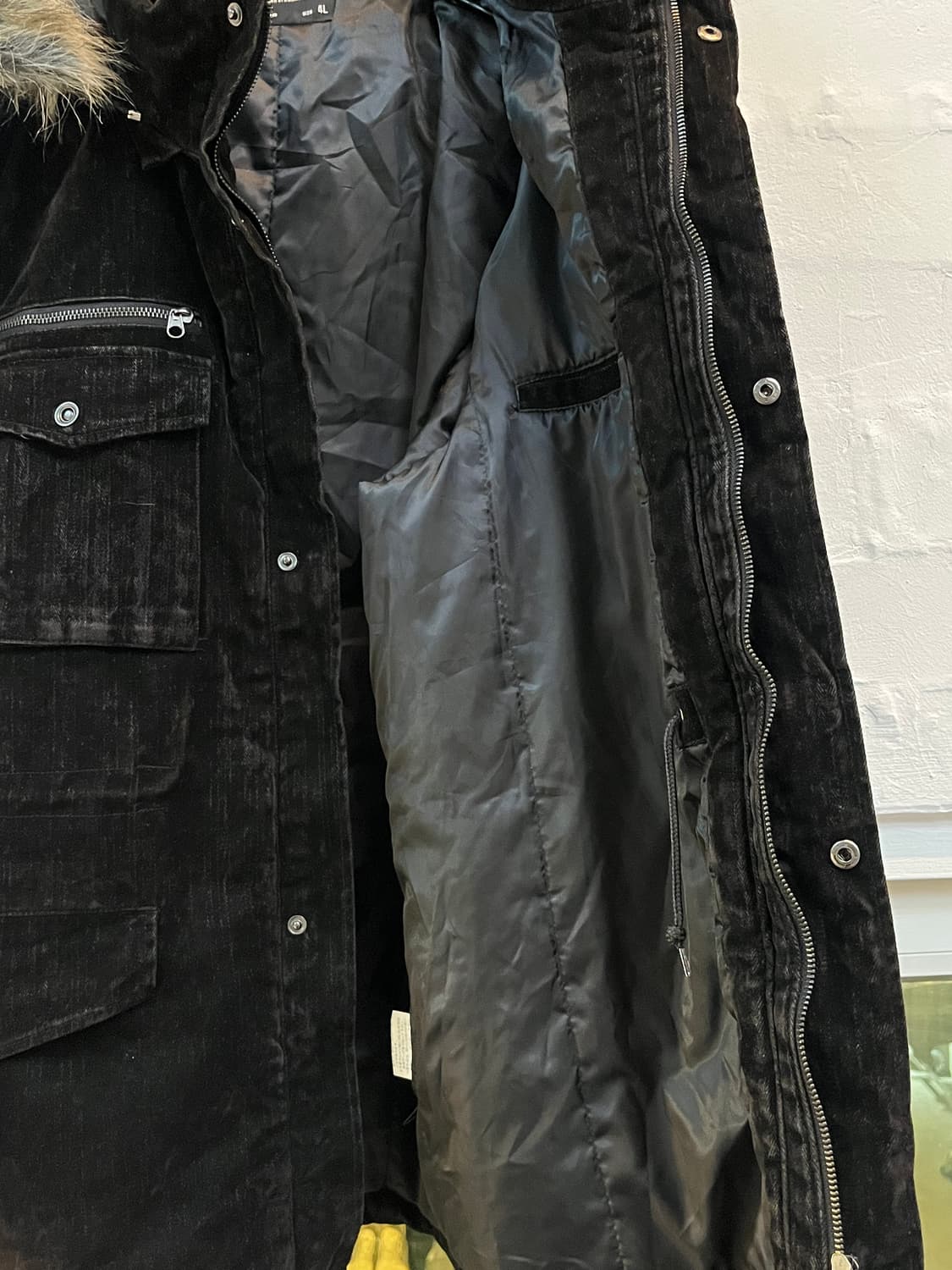 Tx/thruxton standard 벨벳 퍼 후드 파카 4L 상품이미지7