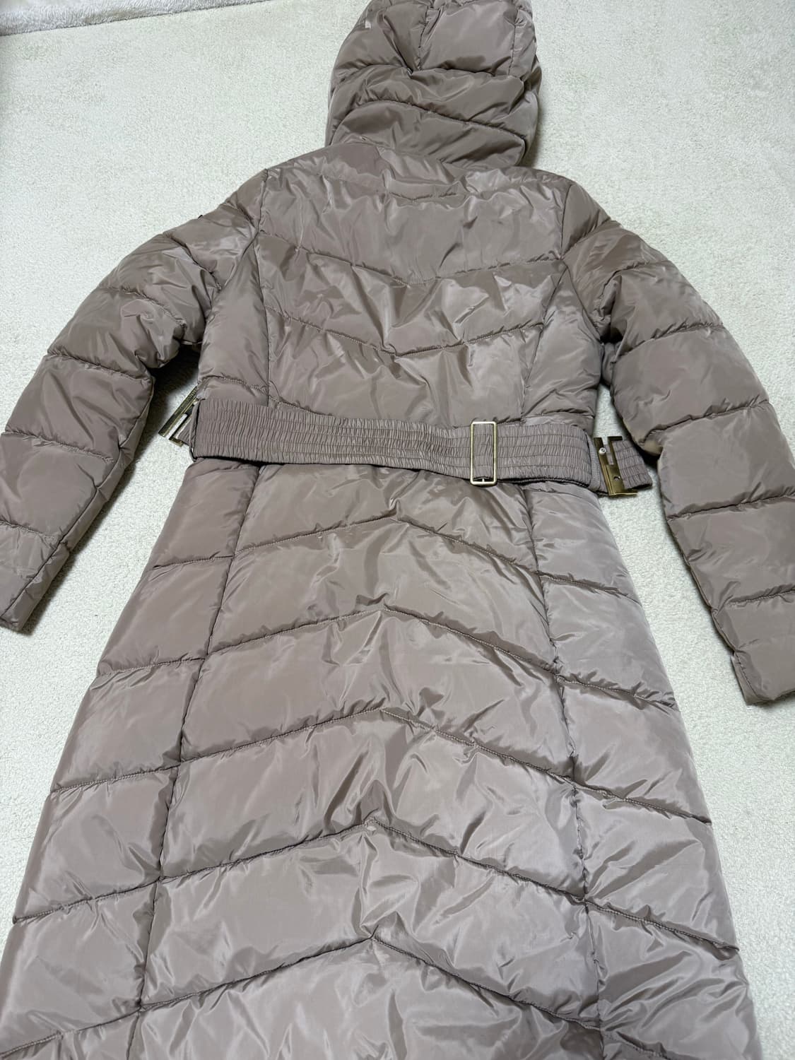 바버 퀄팅 벨트 롱패딩 상품이미지6