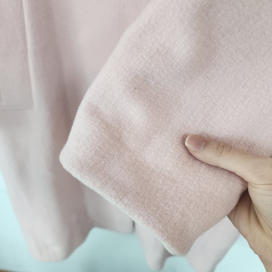 르피타 핑크색 오버핏 코트 상품이미지4