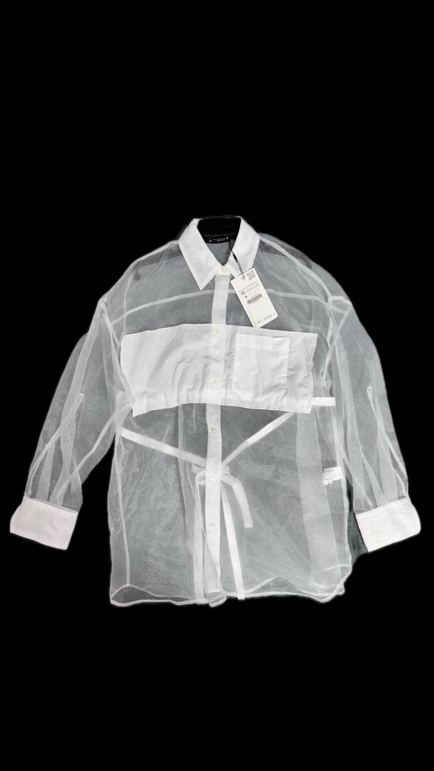 자라 오버사이즈 포플린 오간자 셔츠  상품이미지8