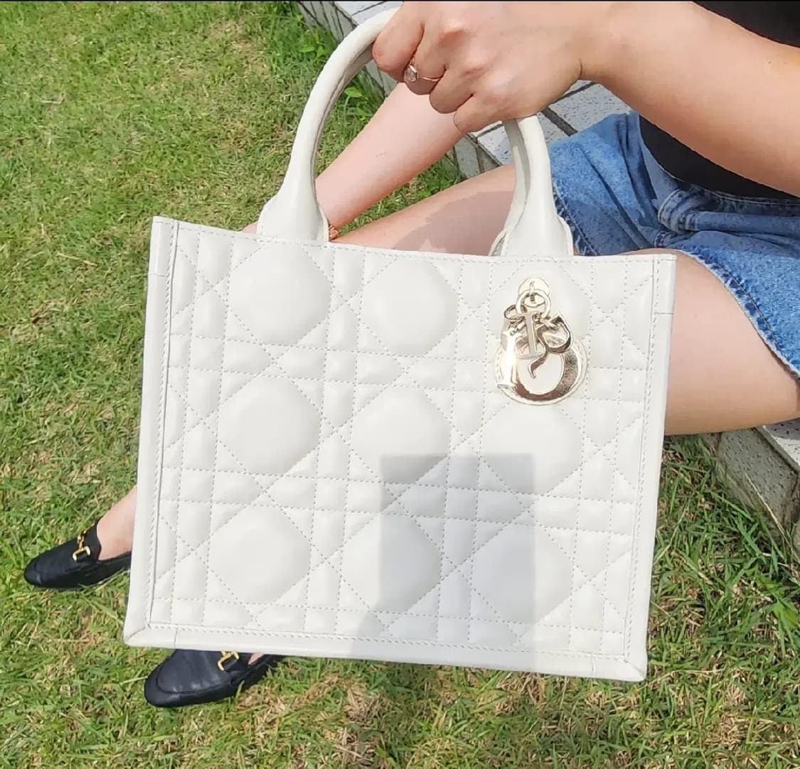 디올 북토트 스몰백 레더 라떼 25.06월 +이너백 상품이미지1