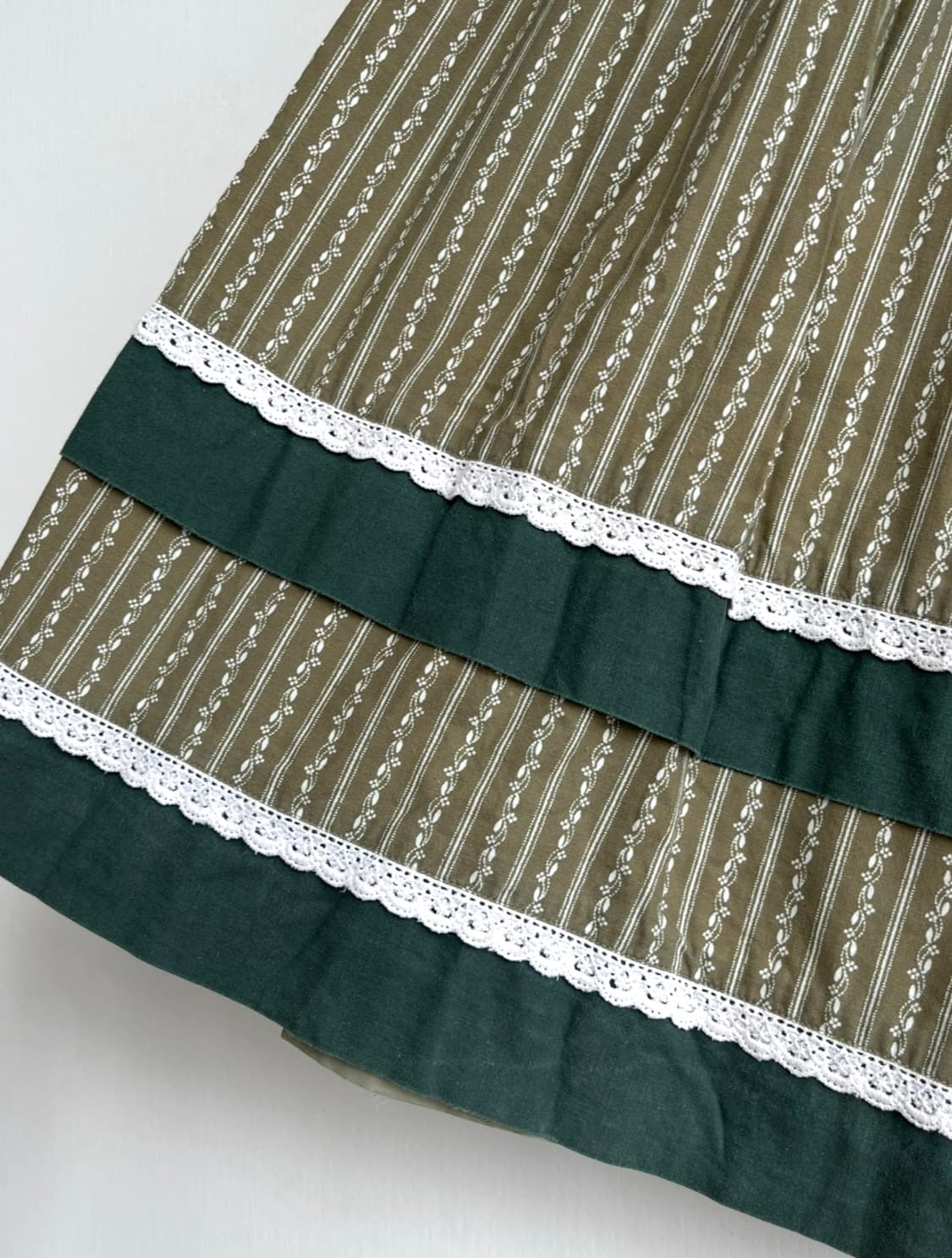 Almhorn 스트라이프 트라흐텐 코튼 스커트 상품이미지4